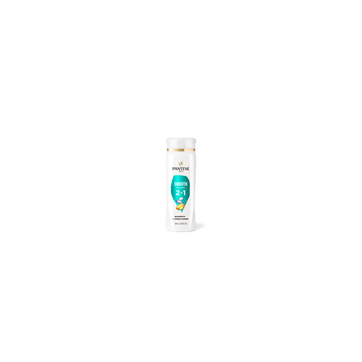 Pantene Pro-V Smooth & Sleek 2 In 1 Shampoo + Conditioner - 355 ml Image 1 of 3
