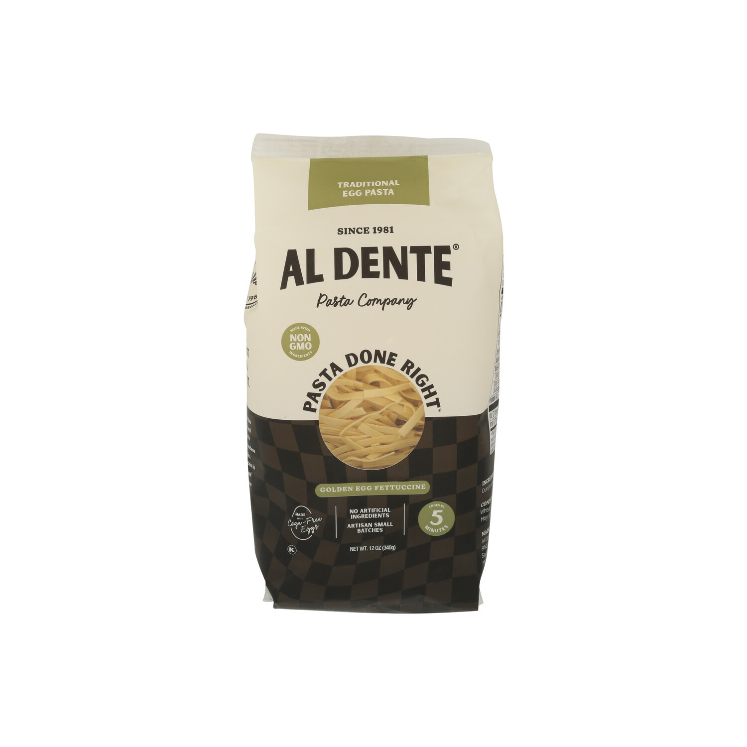 Al Dente Egg Dry Pasta Traditional Fettuccine - 12 Ounce Image 1 of 4