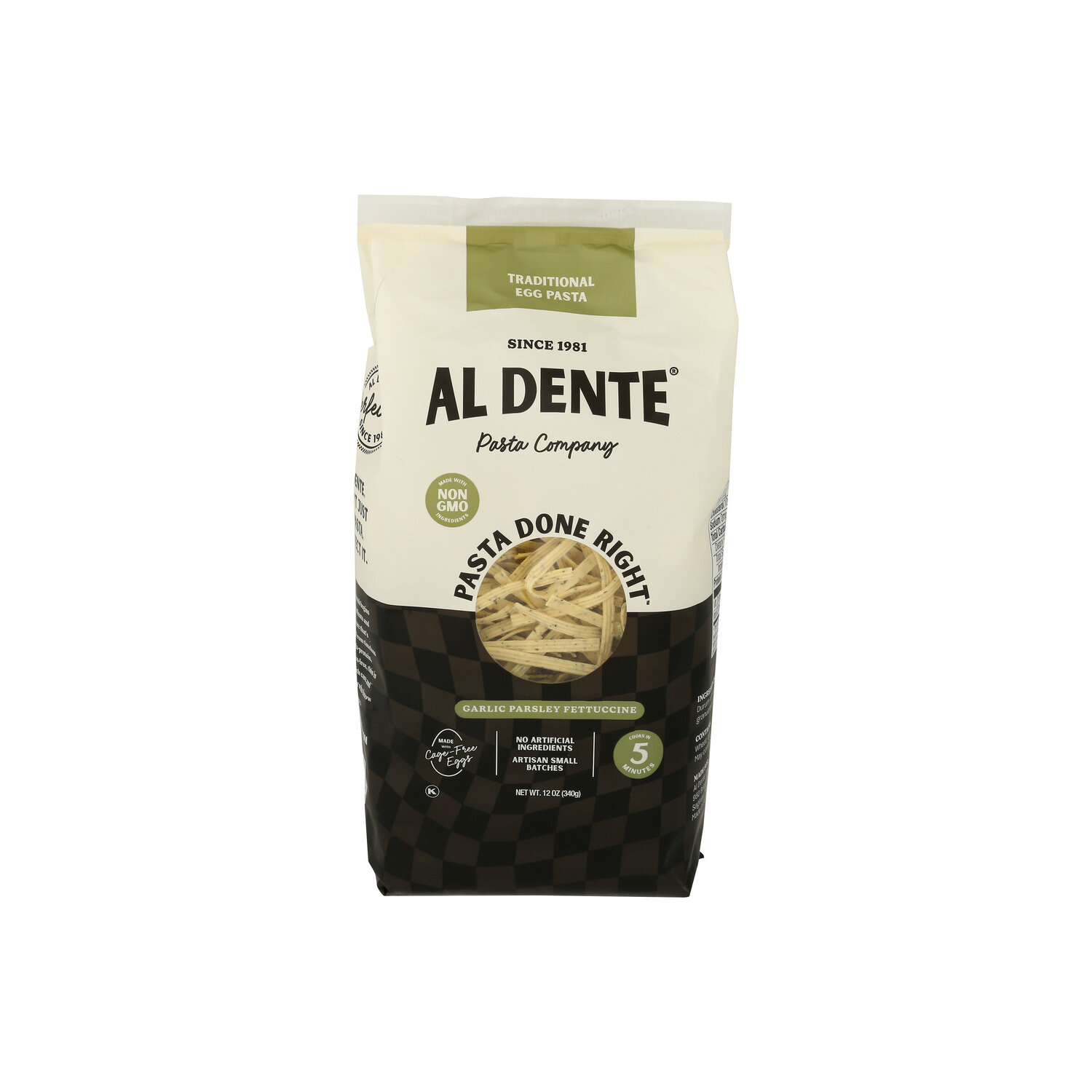 Al Dente Garlic Parsley Dry Pasta Traditional Fettuccine - 12 Ounce Image 1 of 4