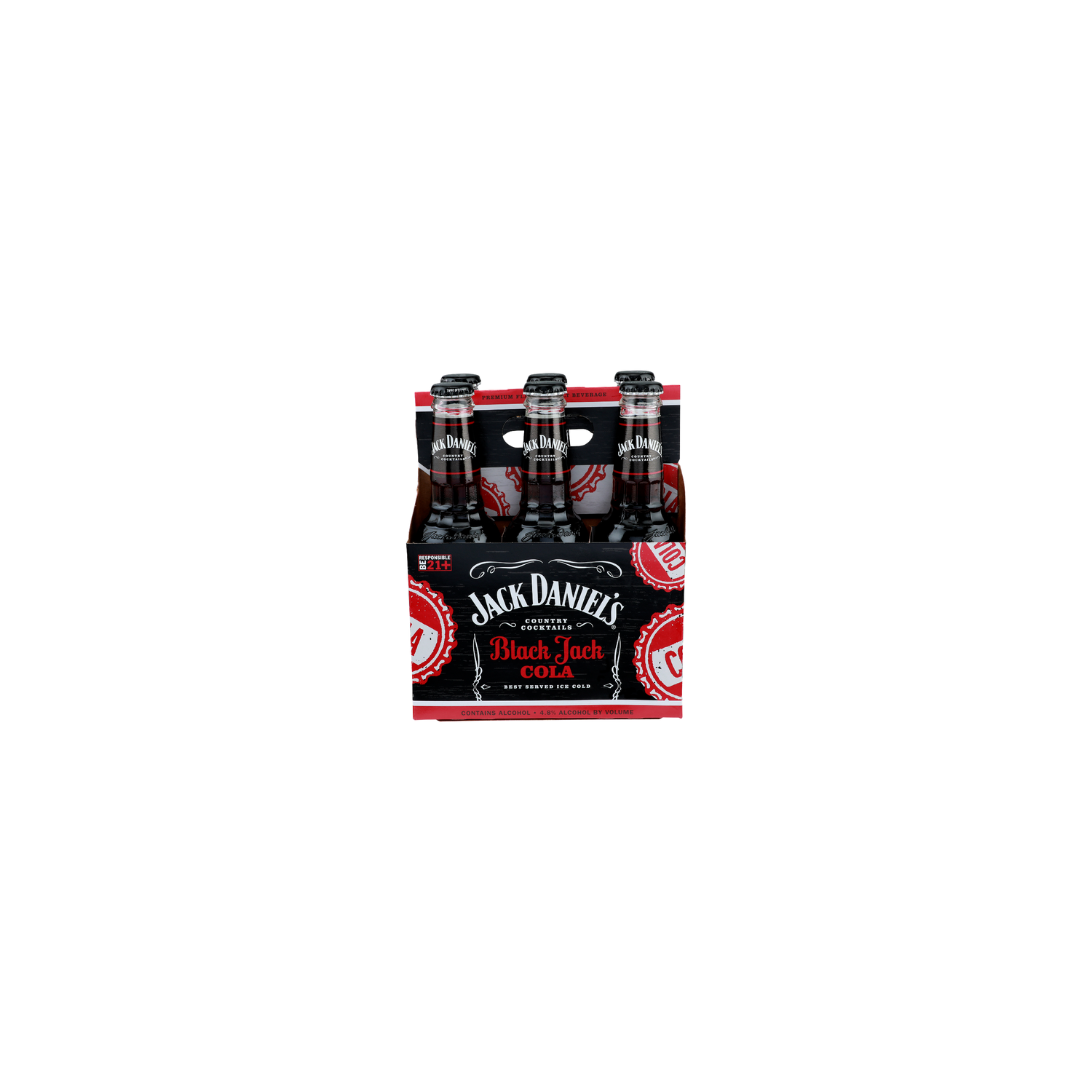 Jack DANIEL's Black Jack Cola Country Cocktail - 6 Count - Brookshire's, image size:1500x1500