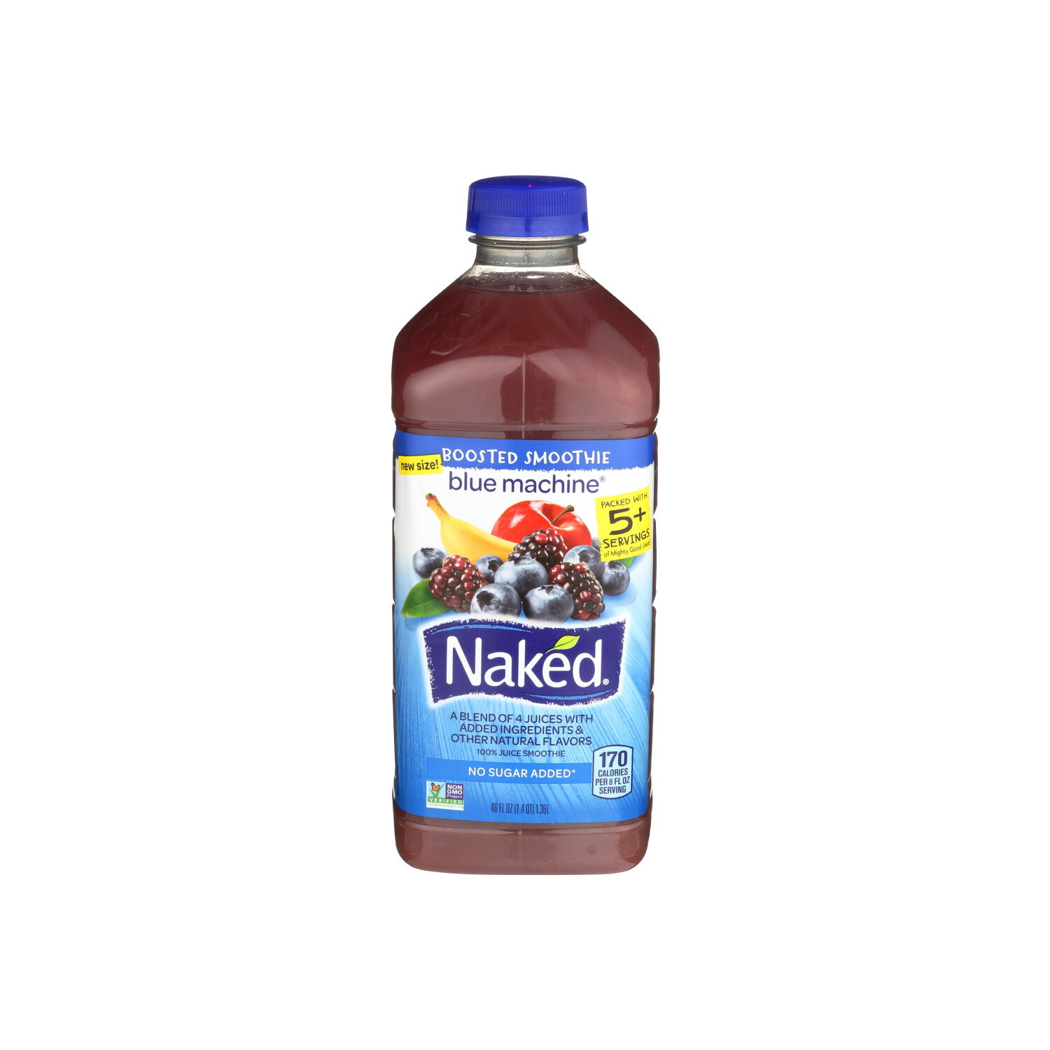 Naked Juice Smoothie Blue Machine - 46 Fluid Ounce - Super 1 Foods