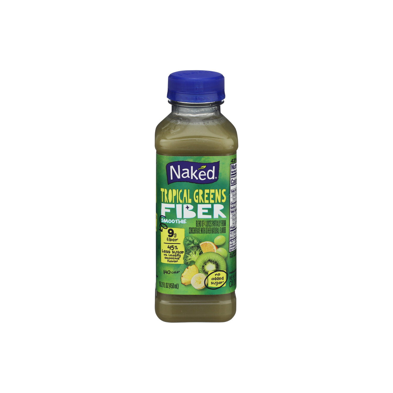 Naked Tropical Greens Fiber Juice Smoothie - 15.2 Fluid Ounce Image 1 of 4