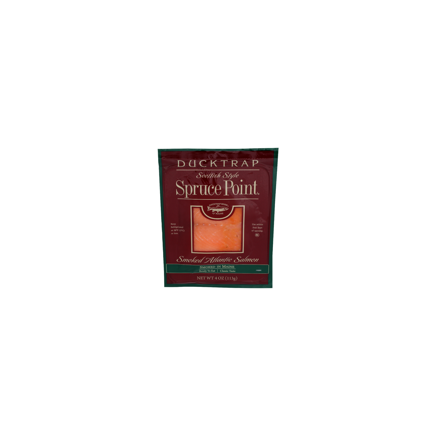 Ducktrap River Of Maine Traditional Smoked Atlantic Salmon - 4 Ounce Image 1 of 2