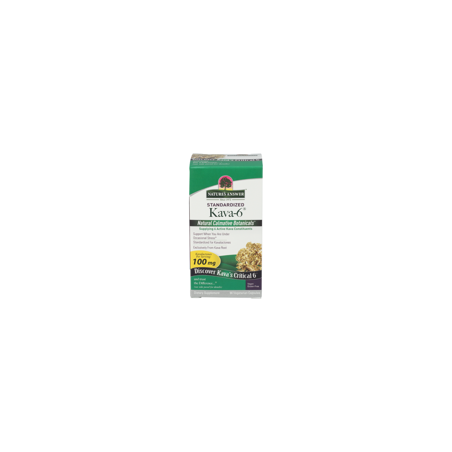 NATURE's Answer Natural Flavors Kava-6 Calmative Botanicals - 90 Count Image 1 of 2