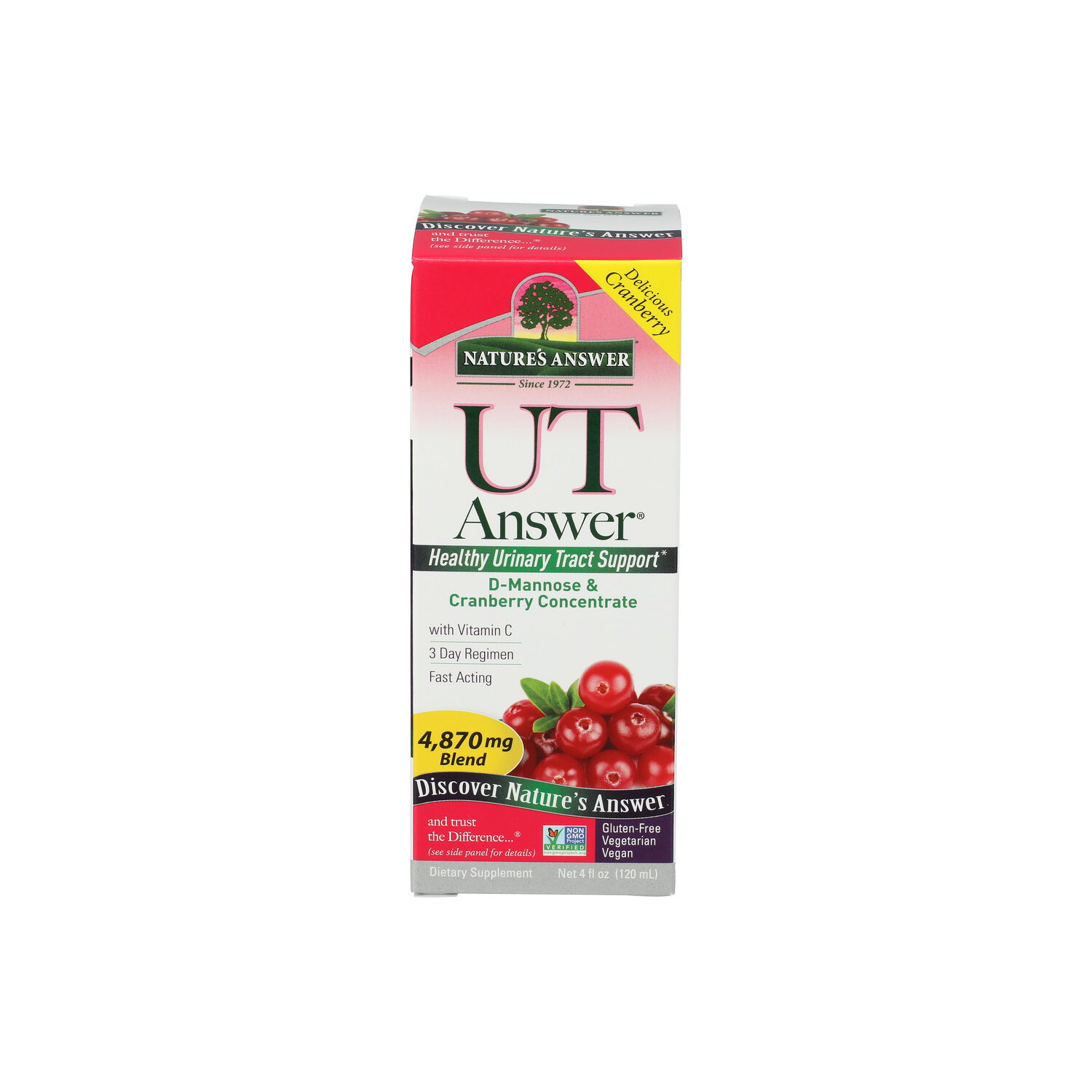 NATURE's Answer Cranberry Ut Answer D-mannose & Cranberry Concentrate - 4 Fluid Ounce Image 1 of 2