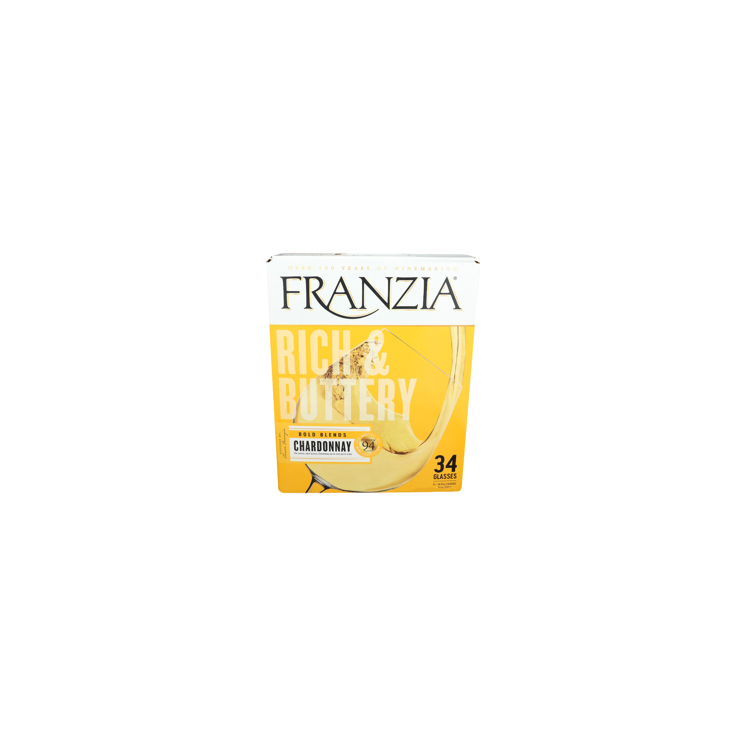 Franzia Rich & Buttery Bold Blends Chardonnay - 0.147 Liter - 34 Count Image 1 of 2