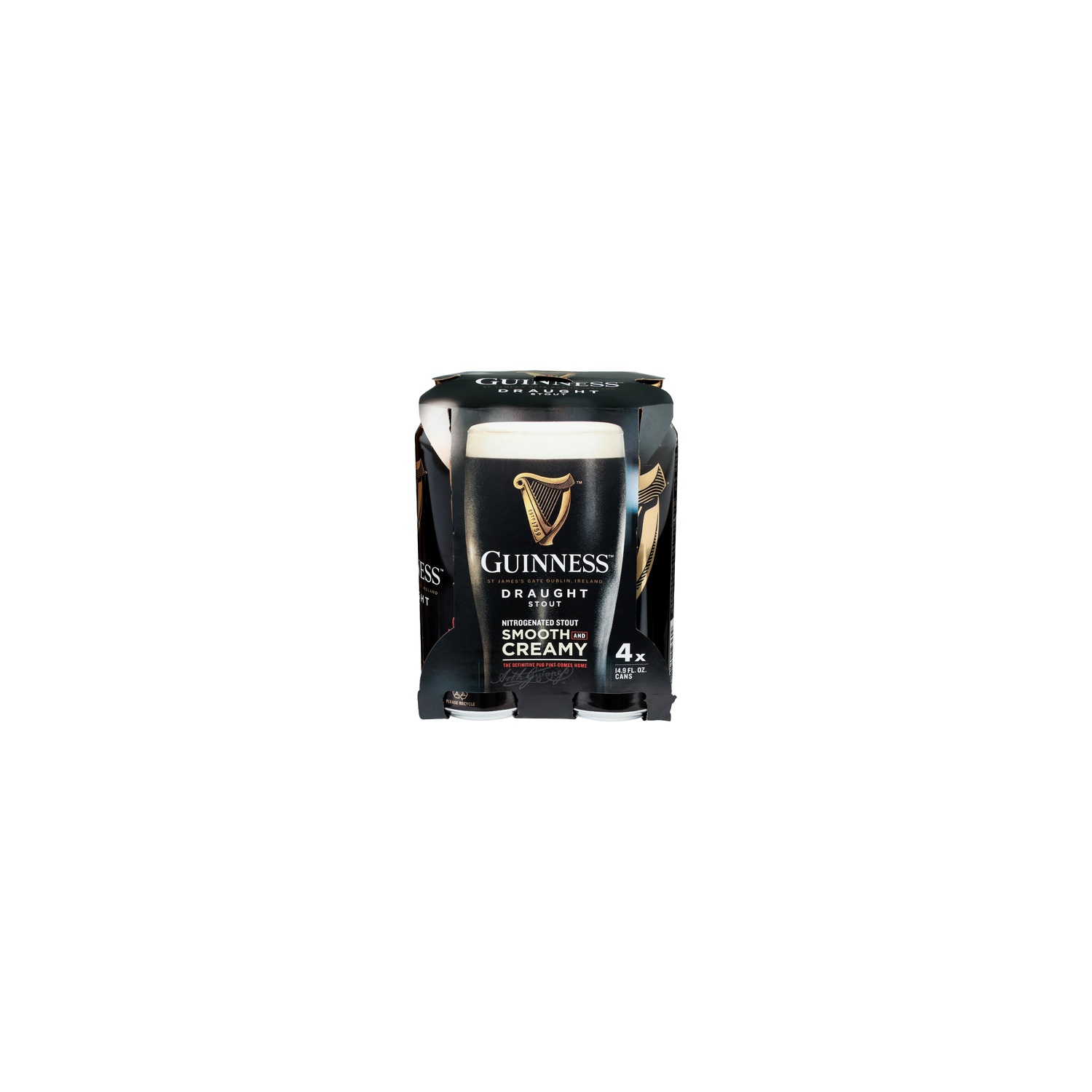 Guinness Nitrogenated Stout Draught - 14.9 Fluid Ounce - 4 Count Image 1 of 2