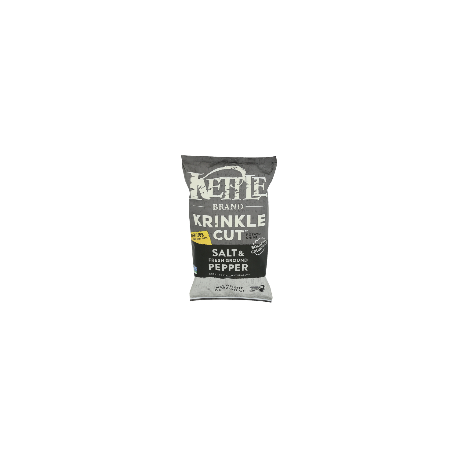 Kettle Krinkle Cut Salt & Pepper Cooked Potato Chips - 7.5 Ounce Image 1 of 4