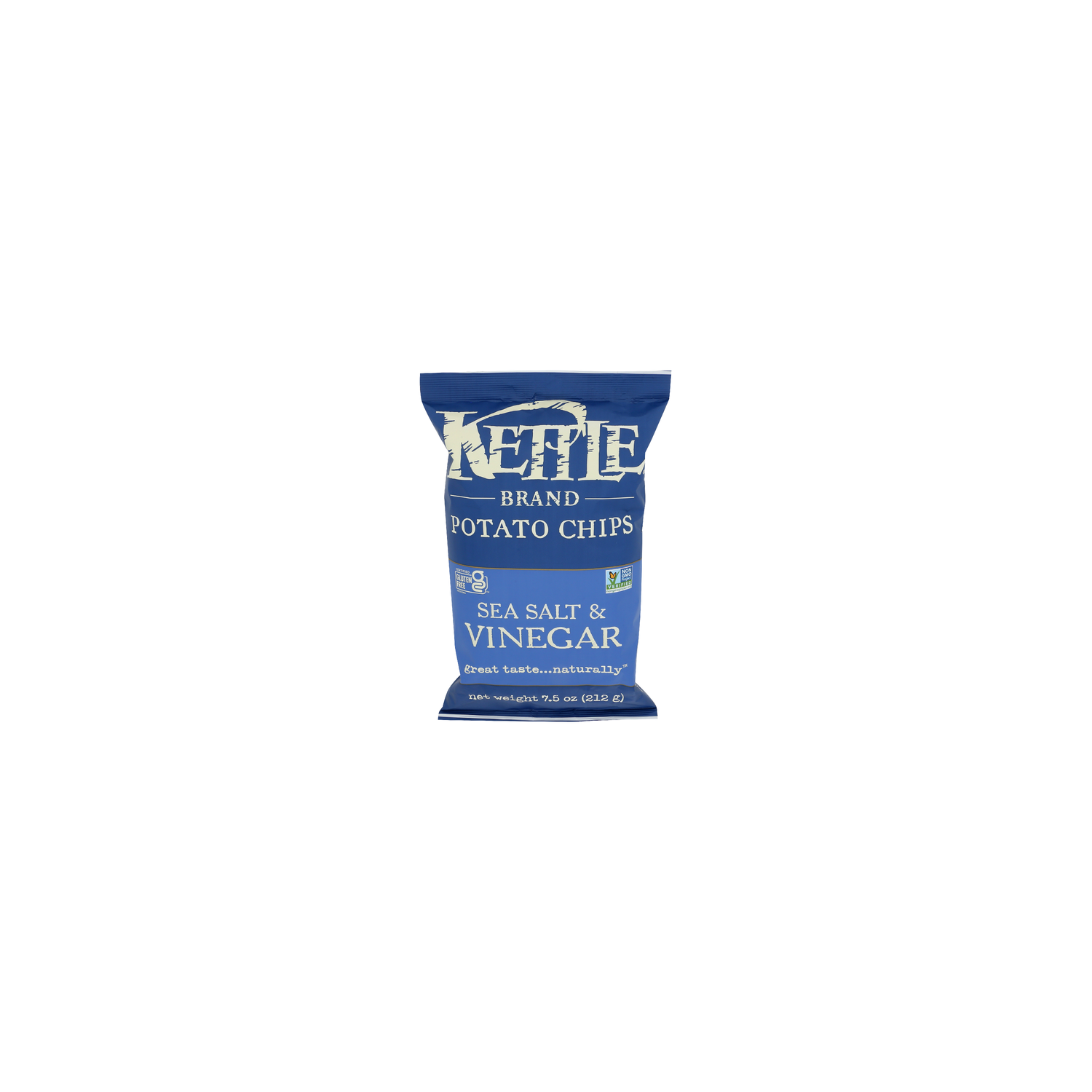Kettle Sea Salt Vinegar Cooked Potato Chips - 7.5 Ounce Image 1 of 4