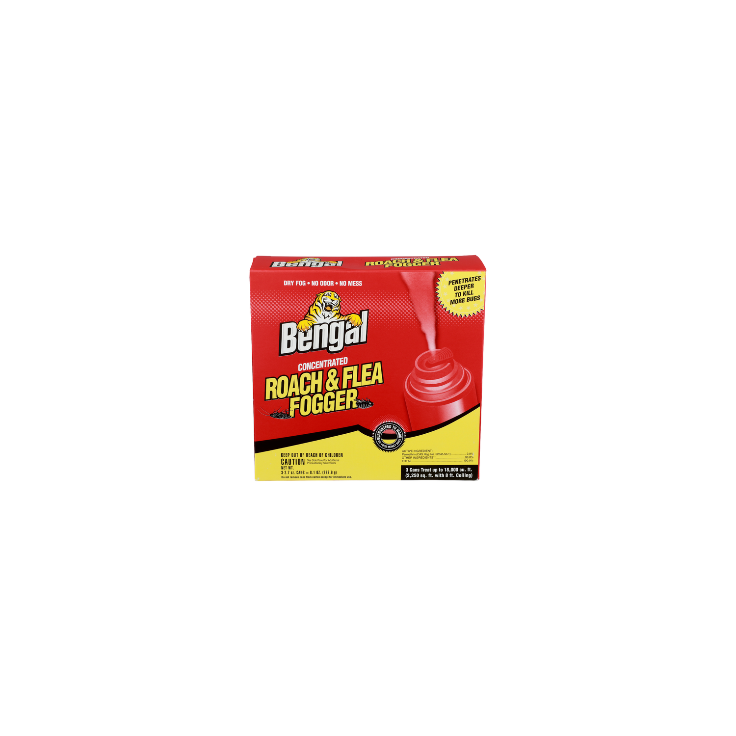 Bengal Concentrated Roach & Flea Fogger - 2.7 Ounce - 3 Count Image 1 of 3