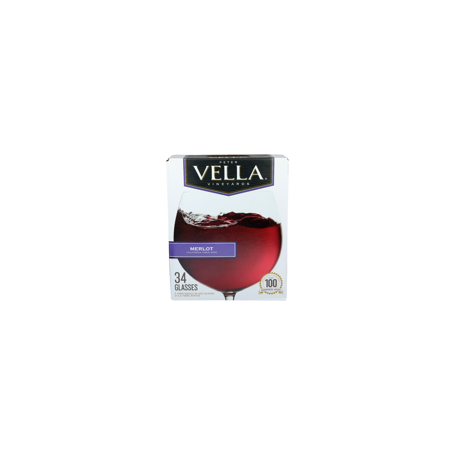 Peter Vella Vineyards Merlot California Table Wine - 0.147 Liter - 34 Count Image 1 of 2
