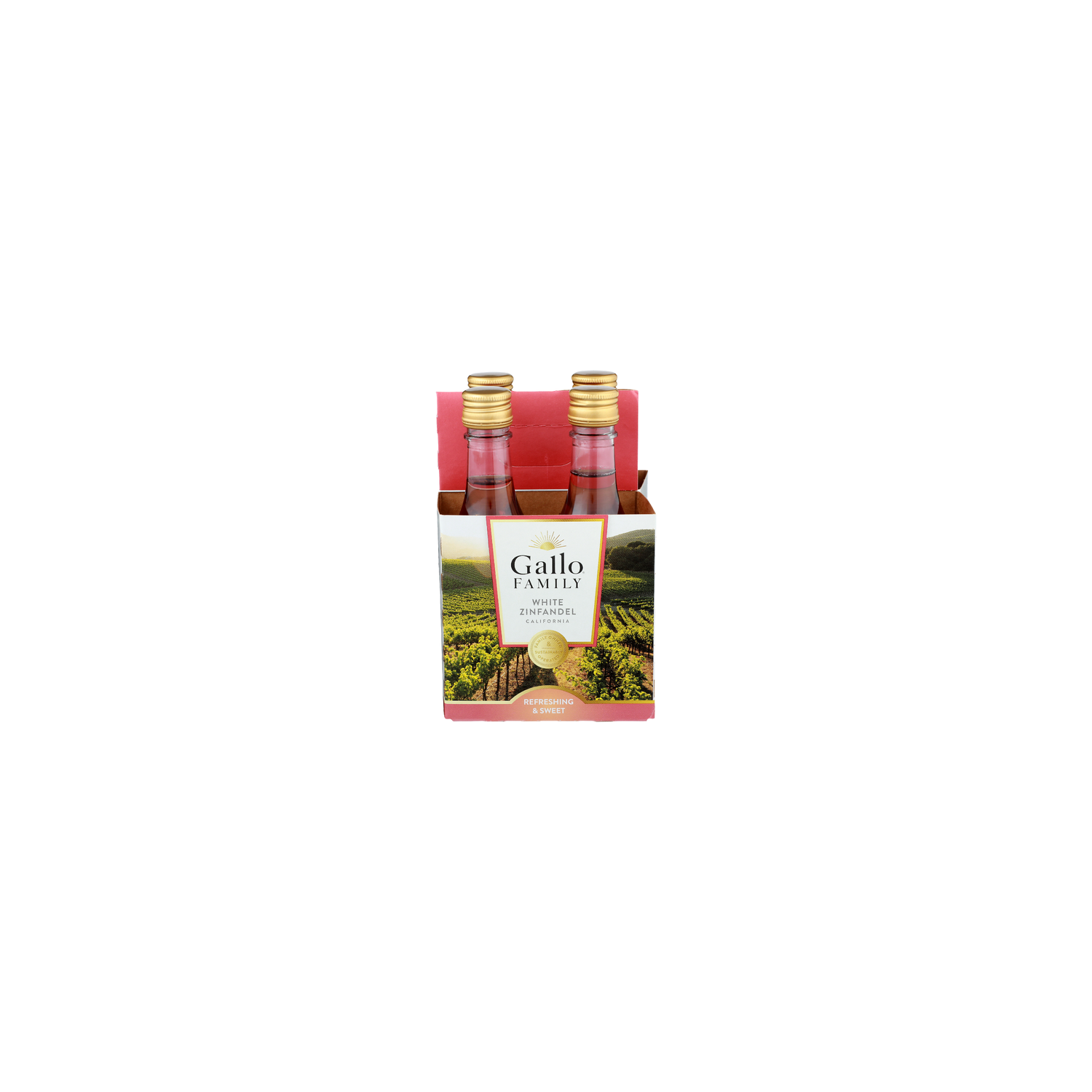 Gallo Family White Zinfandel Refreshing & Sweet - 4 Count Image 1 of 2