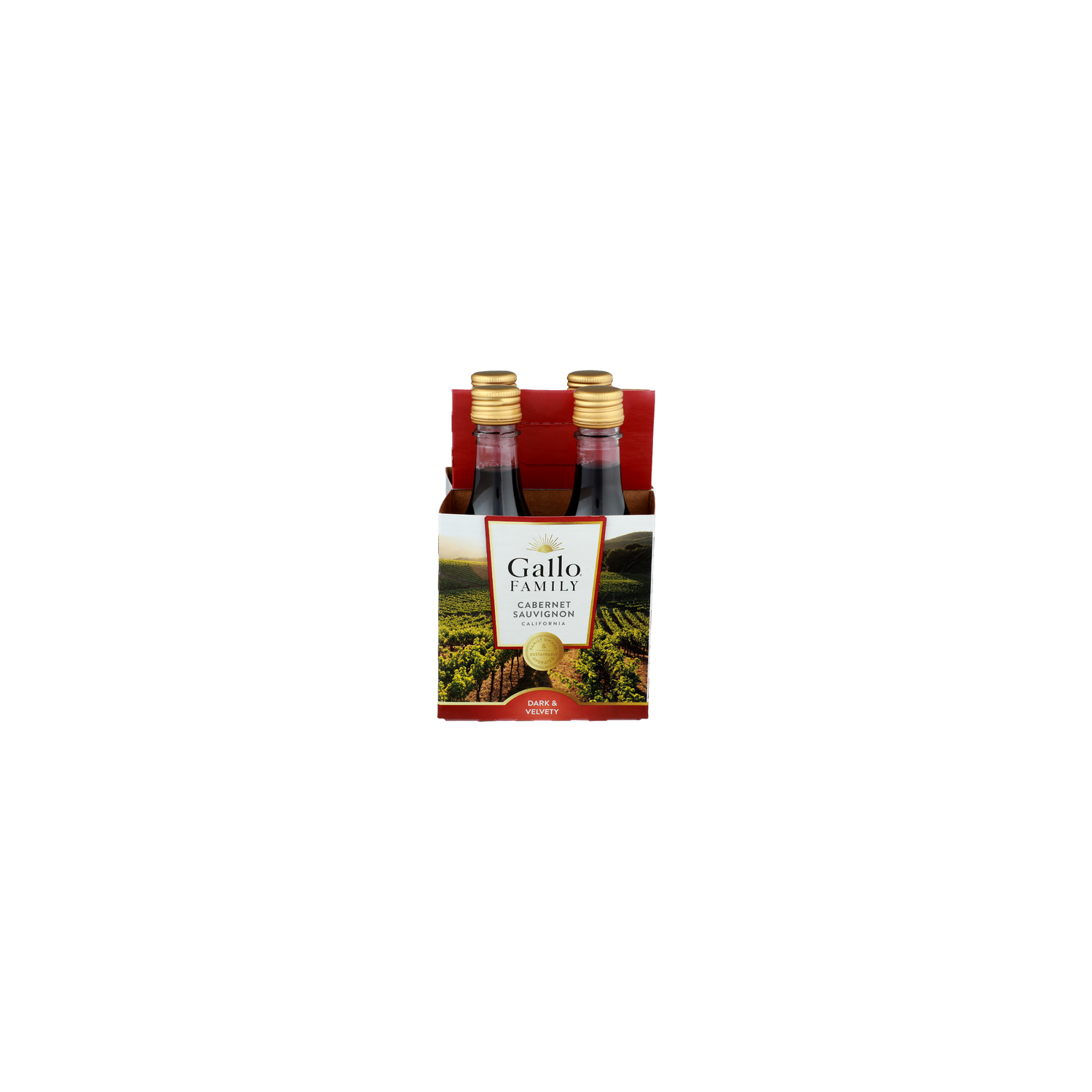Gallo Family Cabernet Sauvignon Dark & Velvety - 4 Count Image 1 of 2