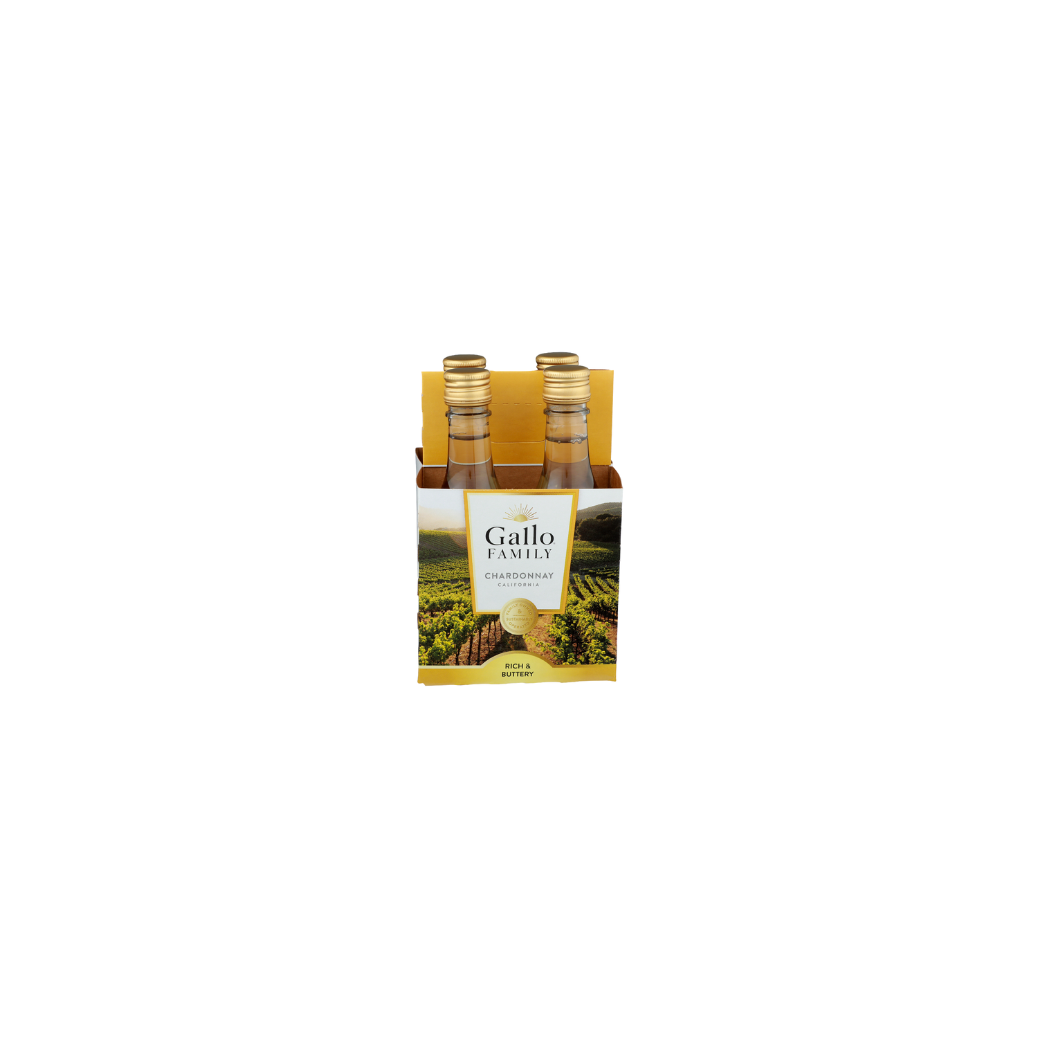 Gallo Family Chardonnay Wine - 4 Count Image 1 of 2