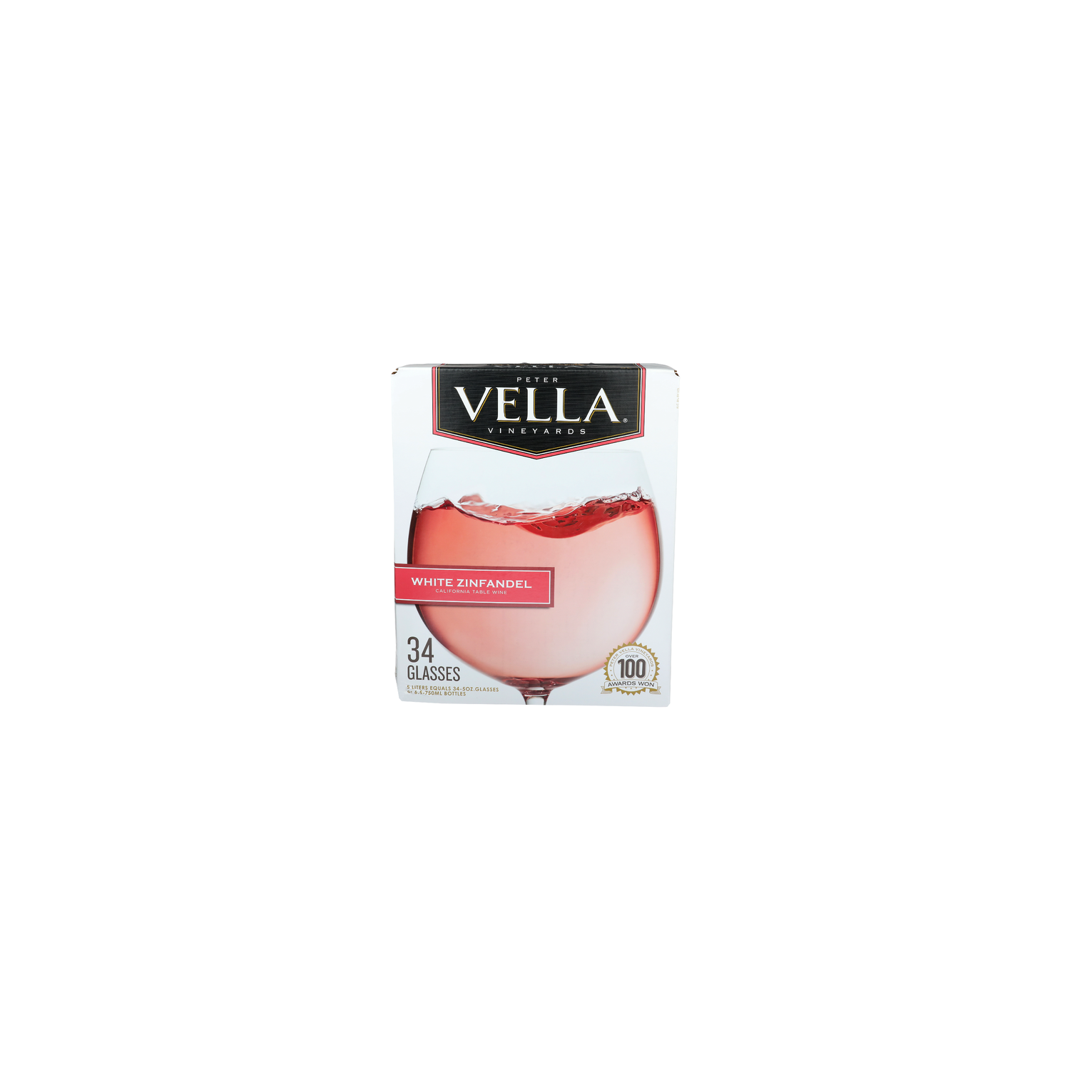 Peter Vella Vineyards White Zinfandel California Table Wine - 0.147 Liter - 34 Count Image 1 of 2