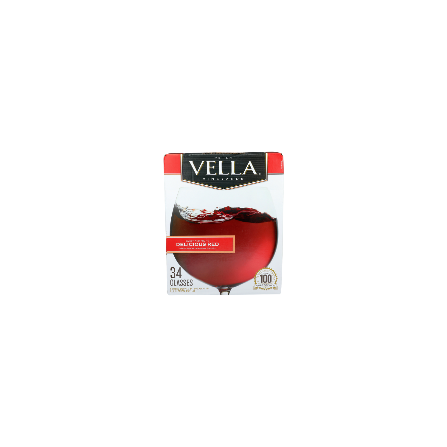 Peter Vella Vineyards Delicious Red Grape Wine - 0.147 Liter - 34 Count Image 1 of 2