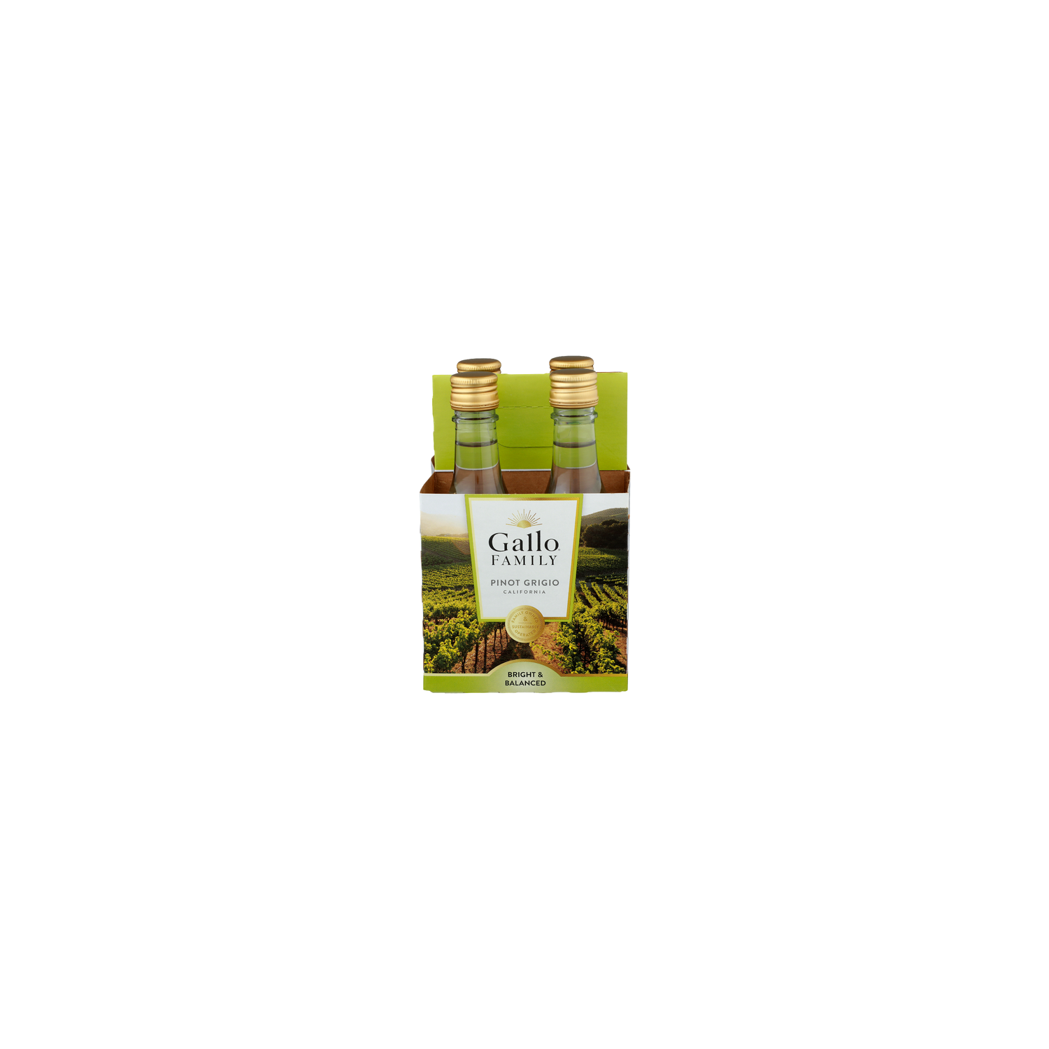 Gallo Family Pinot Grigio Wine - 187.5 ml - 4 Count Image 1 of 2