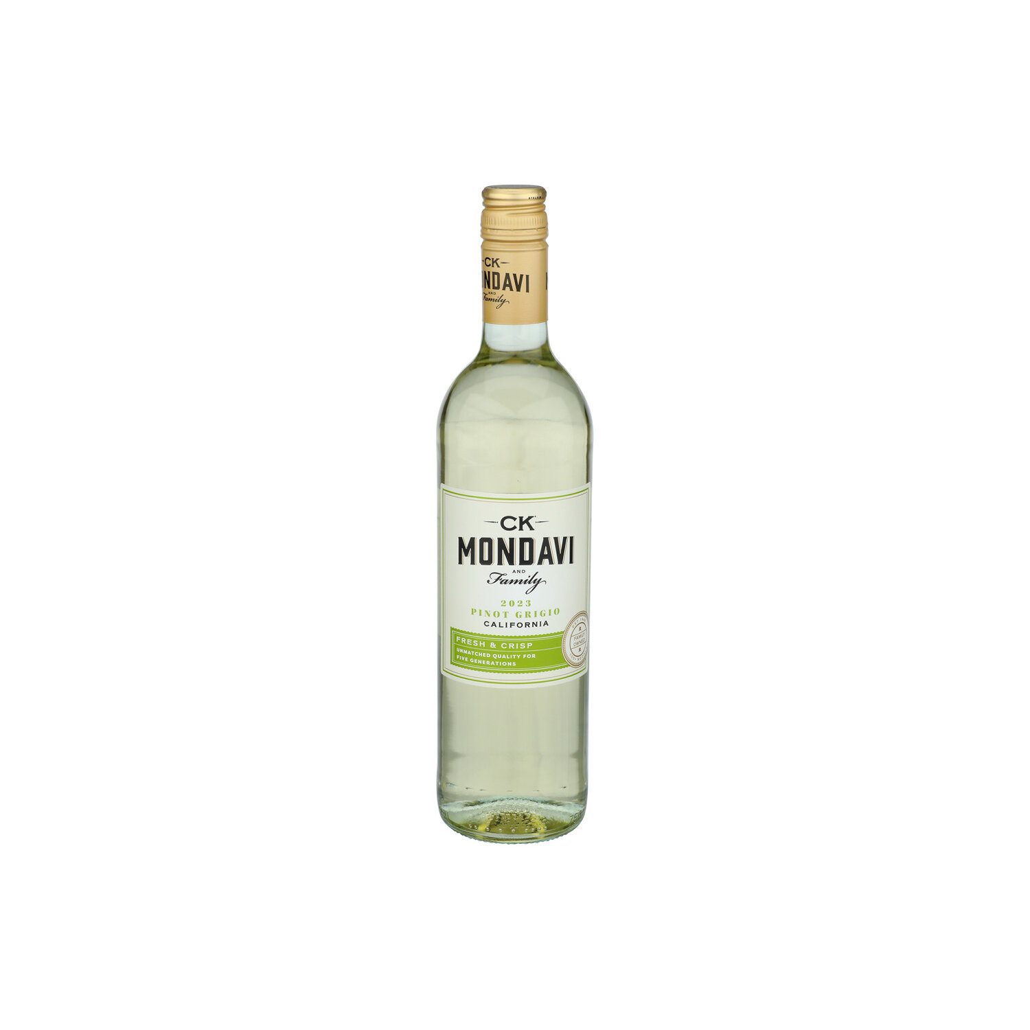 Ck Mondavi And Family Fresh & Crisp With Bright Tropical Fruit Flavors Pinot Grigio - 750 ml Image 1 of 2