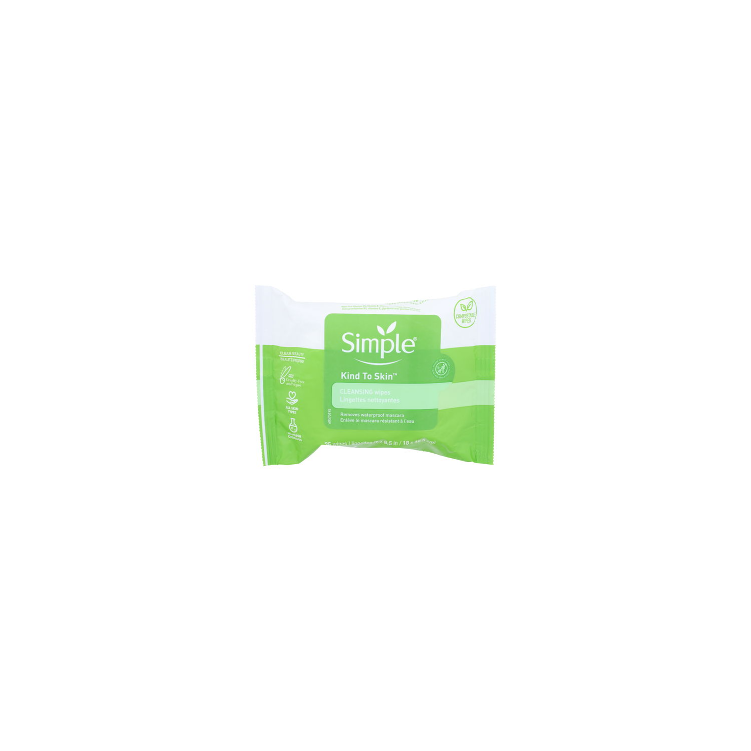 Simple Cleansing Wipes - 25 Count Image 1 of 3