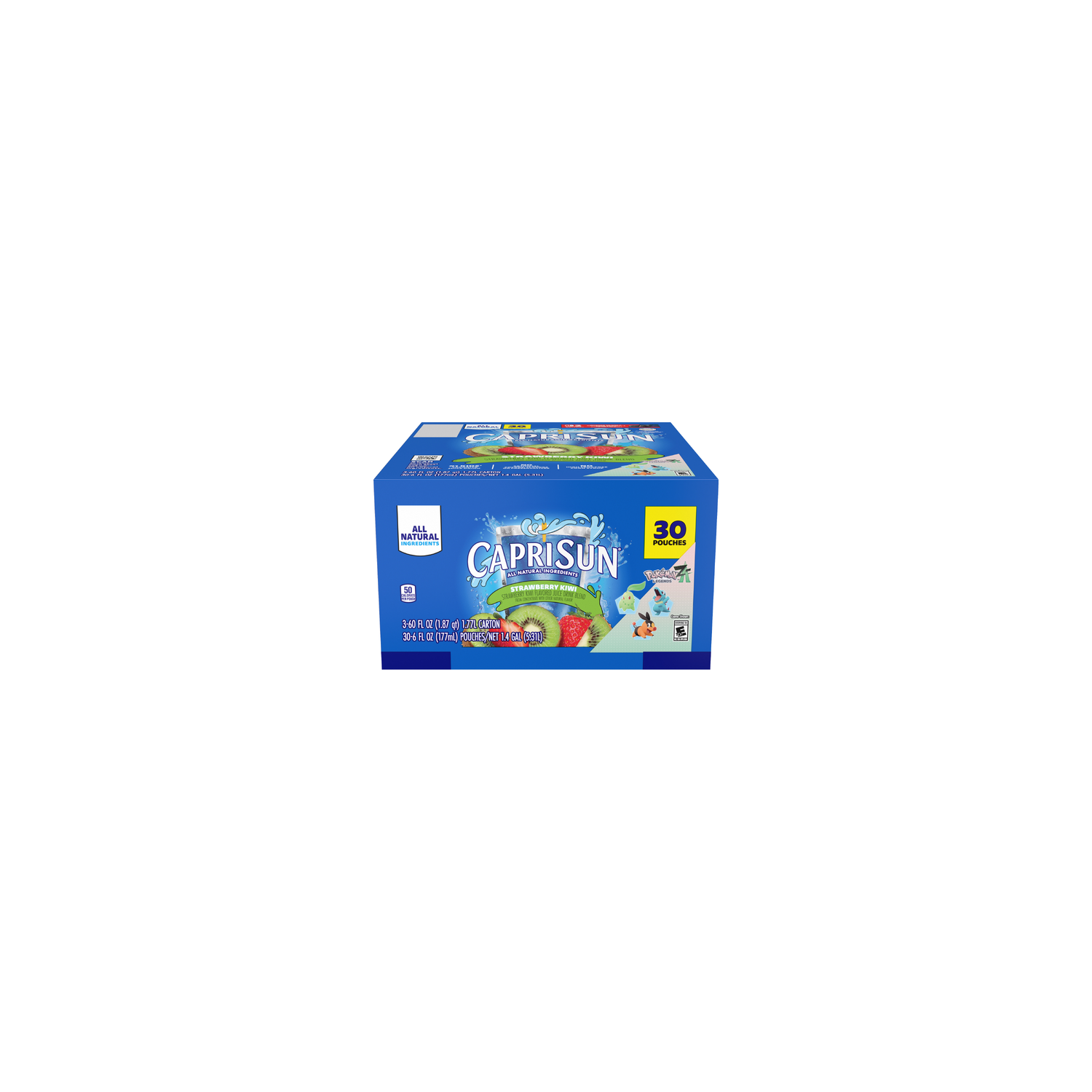 Capri Sun Strawberry Kiwi Naturally Flavored With Other Natural Flavor Juice Drink Blend, Box, Pouches - 10 Count Image 1 of 2