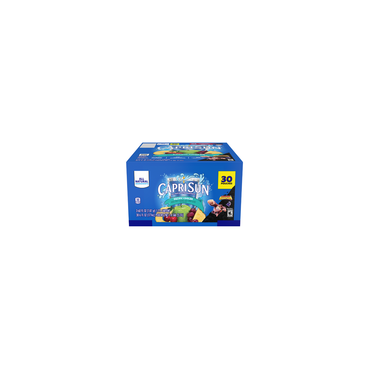 Capri Sun Pacific Cooler Mixed Fruit Flavored Juice Drink Blend, Box, Pouches - 10 Count Image 1 of 2
