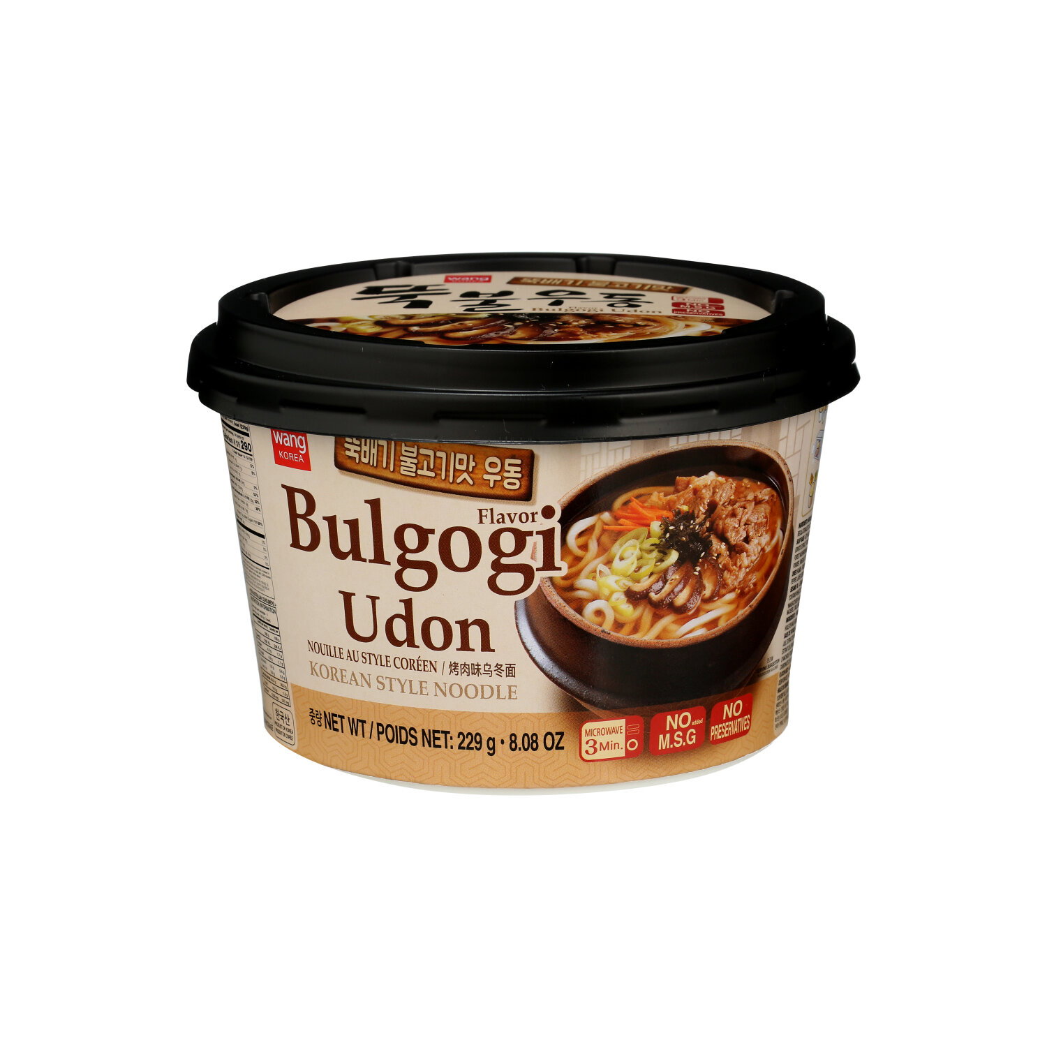 Wang Noodle Udon Bulgogi - 229 Gram Image 1 of 2