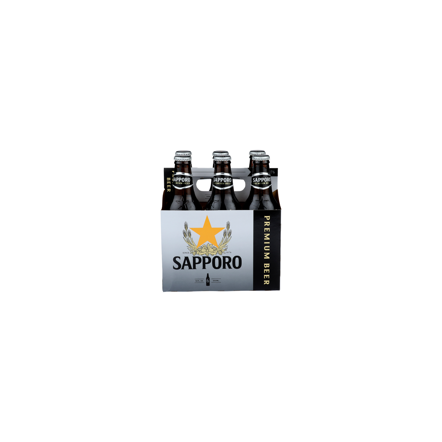 Sapporo Premium Beer - 12 Fluid Ounce - 6 Count Image 1 of 2