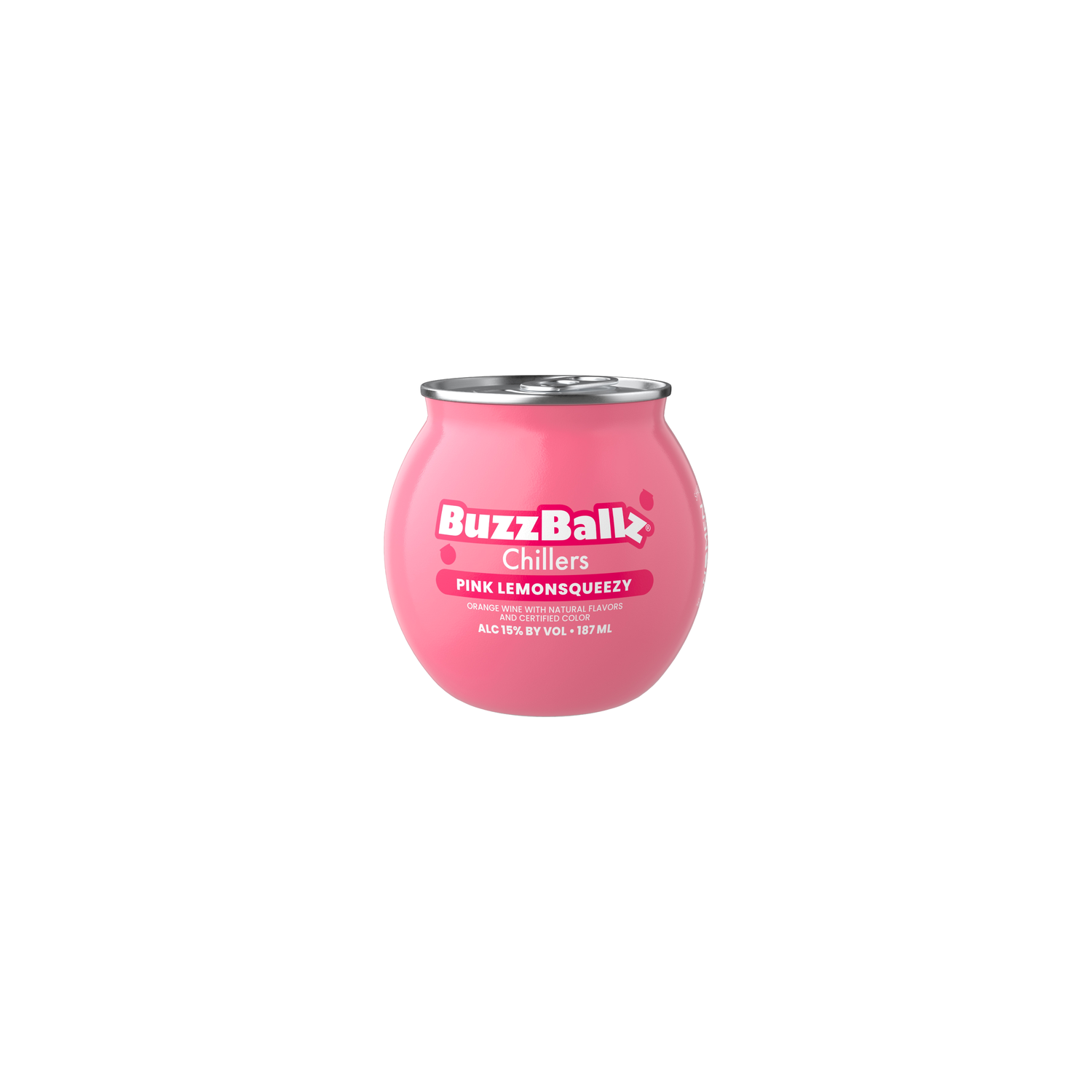 BuzzBallz Pink Lemonade Wine Cocktails, 30 Proof - 187 ml