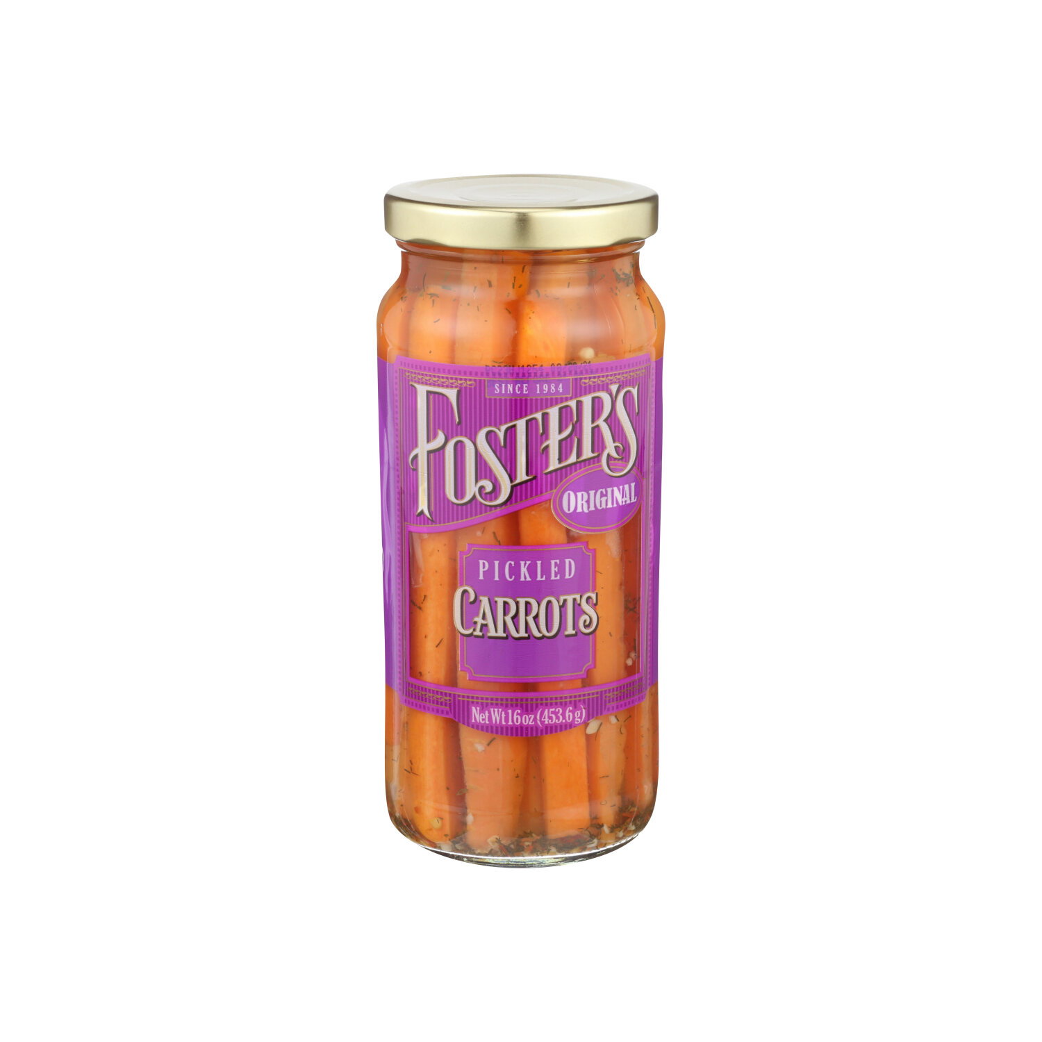 FOSTER's Pickled Carrots Original - 16 Ounce Image 1 of 2