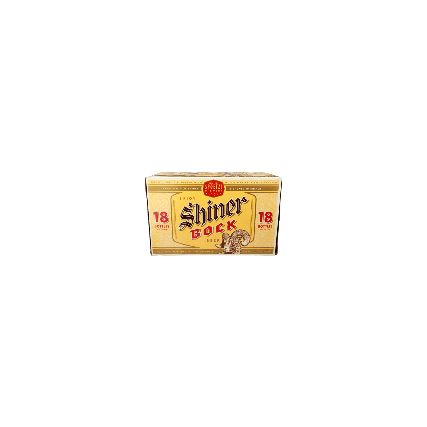 Shiner Bock Spoetzl Brewery Beer - 12 Fluid Ounce - 18 Count Image 1 of 2