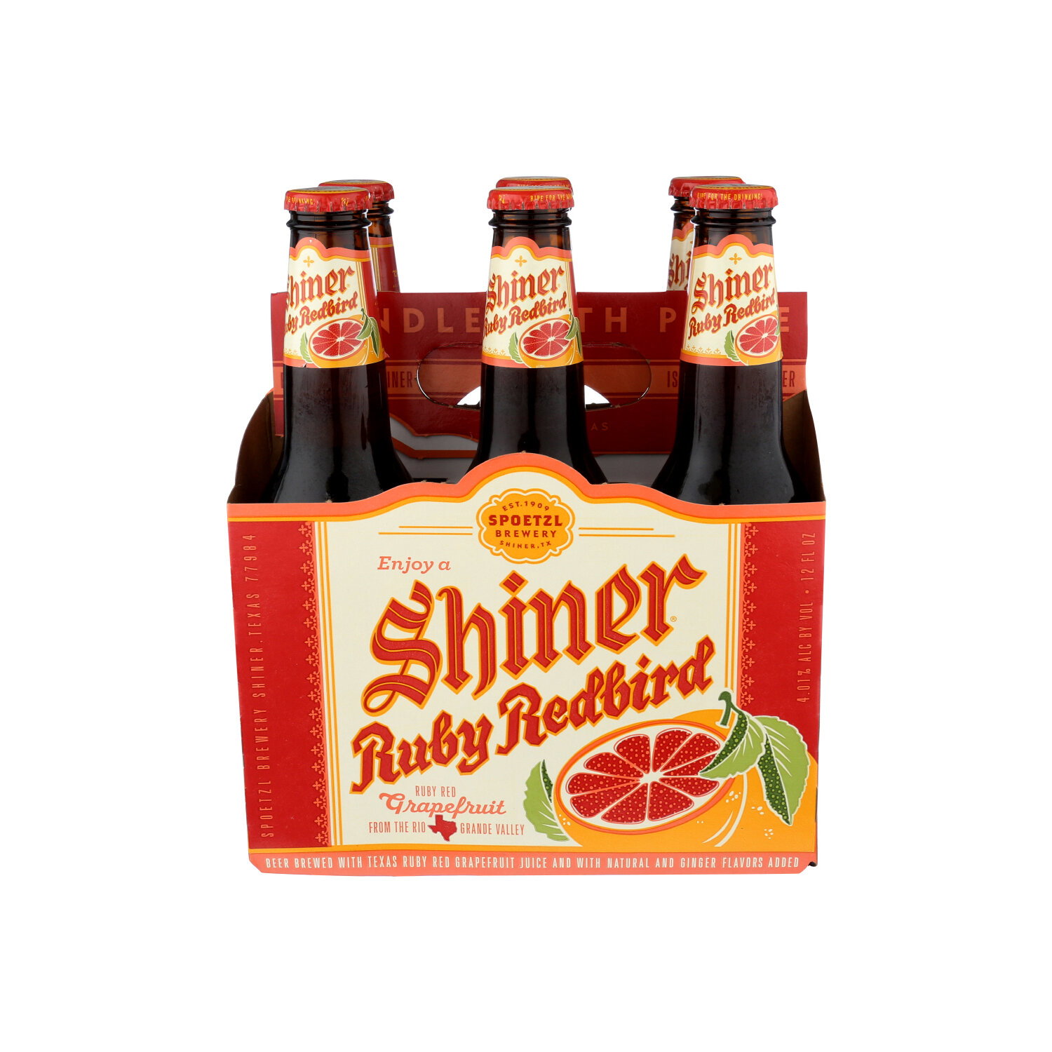 Shiner With Ginger & Grapefruit Ruby Redbird - 6 Fluid Ounce Image 1 of 3