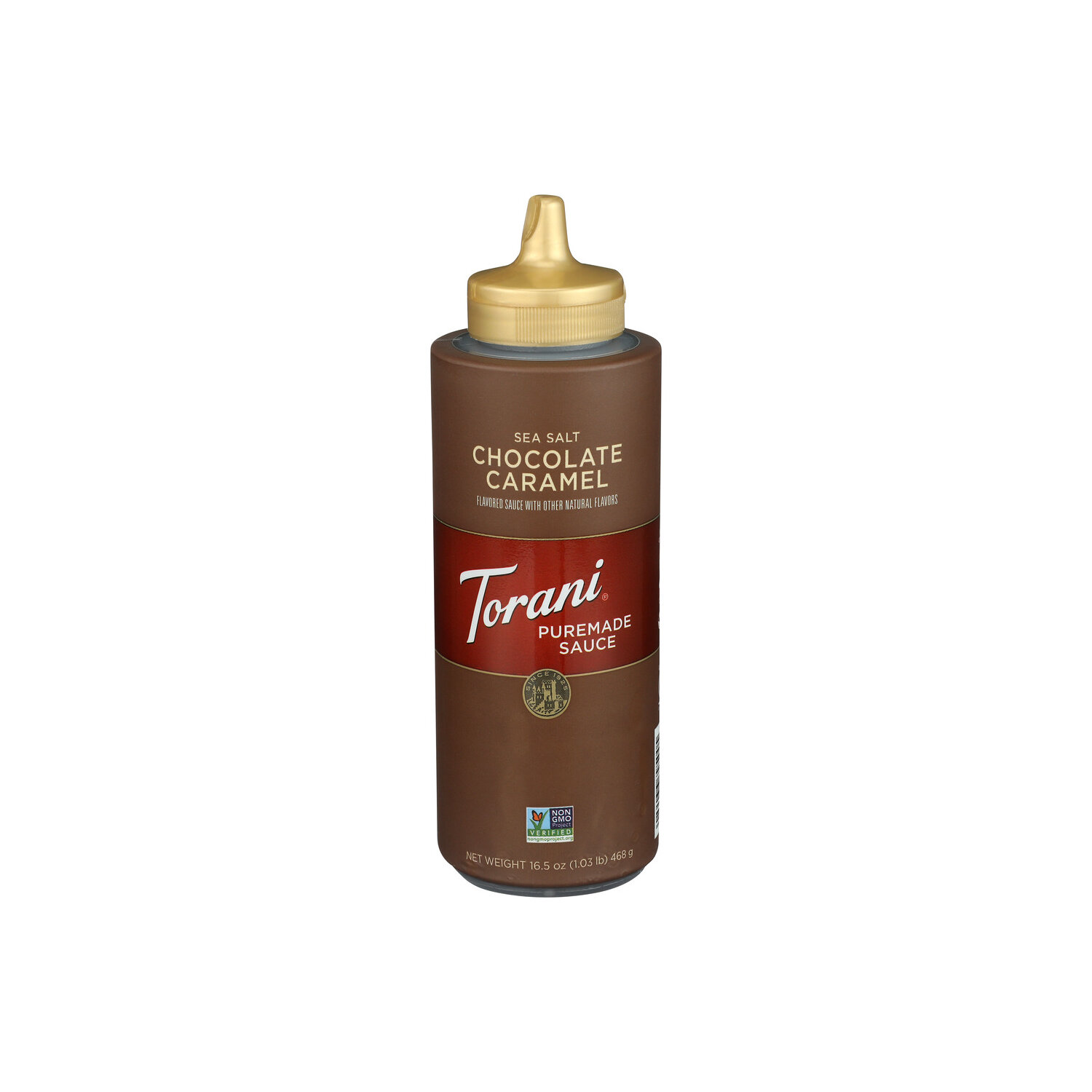 Torani Sea Salt Chocolate Caramel Flavored Puremade Sauce - 16.5 Ounce Image 1 of 4