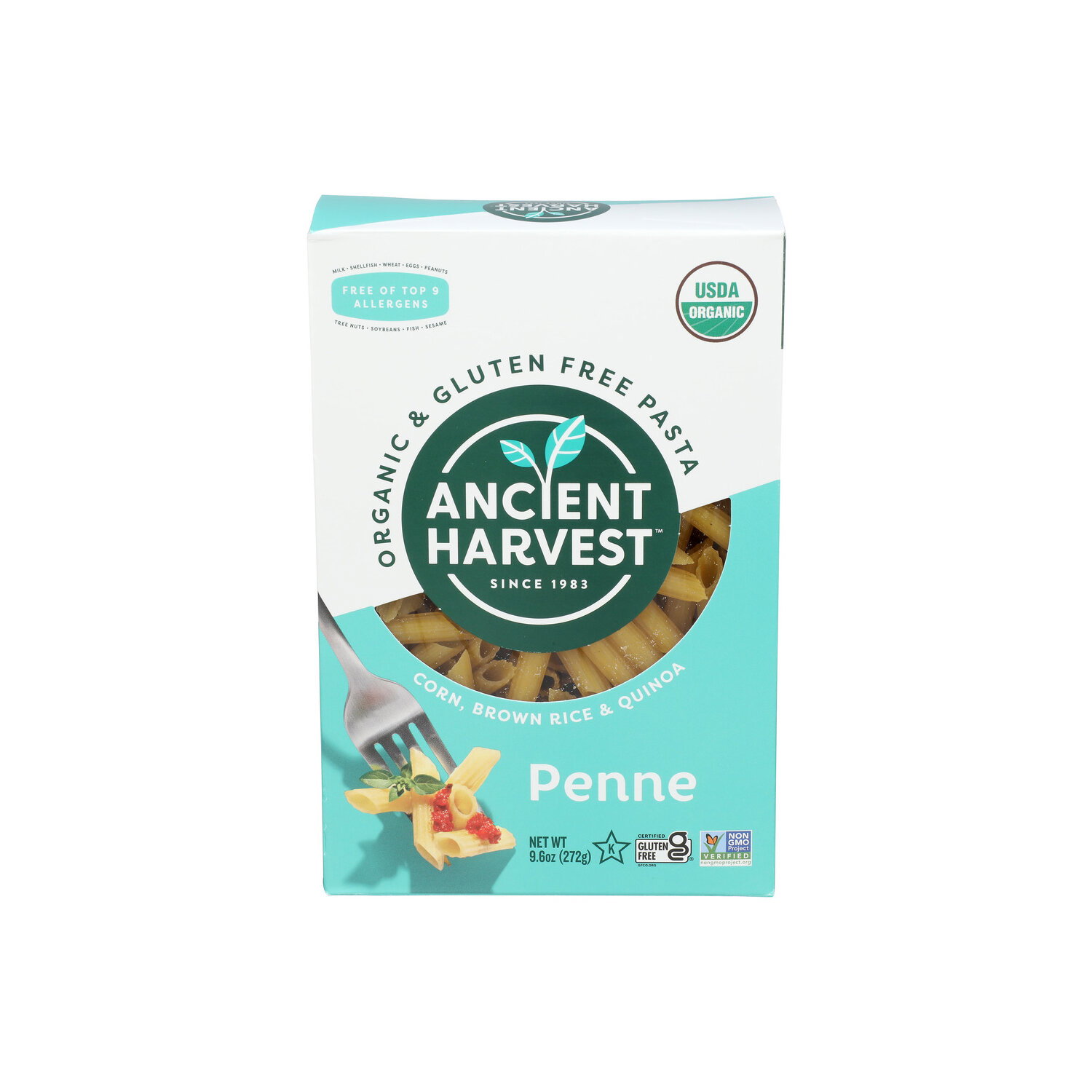 Ancient Harvest Corn, Brown Rice & Quinoa Pasta 's Organic & Gluten Free Penne - 9.6 Ounce Image 1 of 4