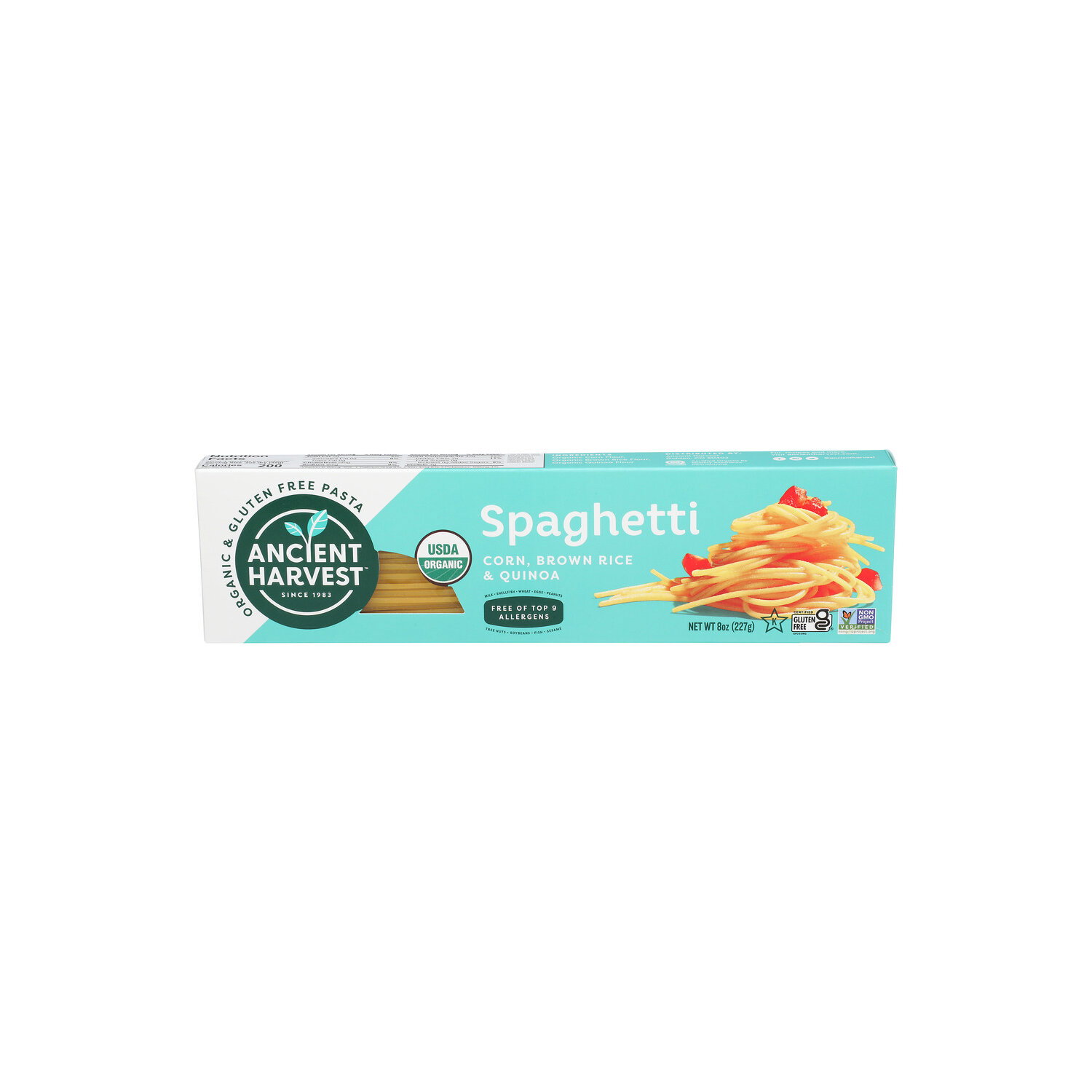 Ancient Harvest Corn, Brown Rice & Quinoa Pasta 's Organic & Gluten Free Spaghetti - 8 Ounce Image 1 of 4