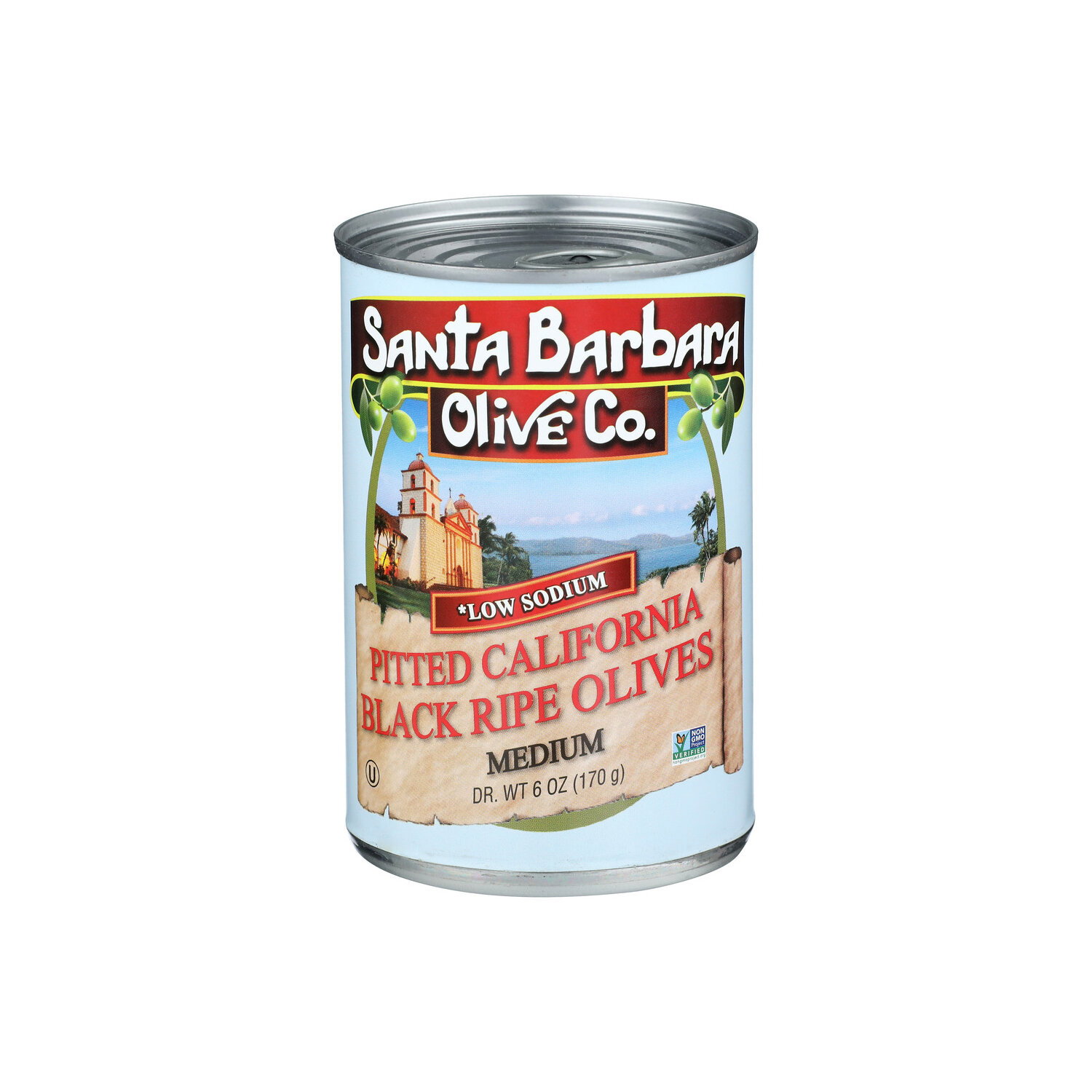 Santa Barbara Olive CO. Medium Pitted California Black Ripe Olives - 6 Ounce Image 1 of 4