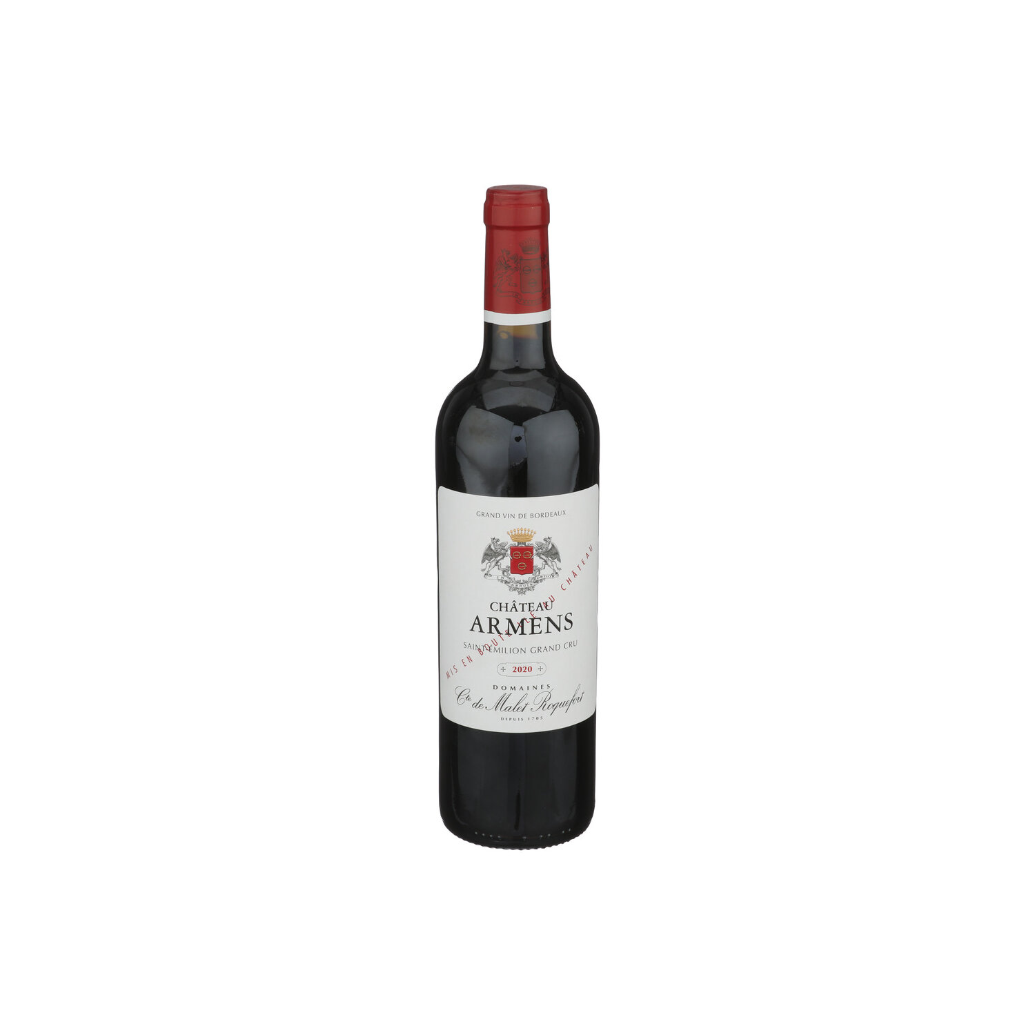 Domaines Comte De Malet Roquefort Still Chateau Armens St Emilion Grand Cru - 750 ml Image 1 of 2