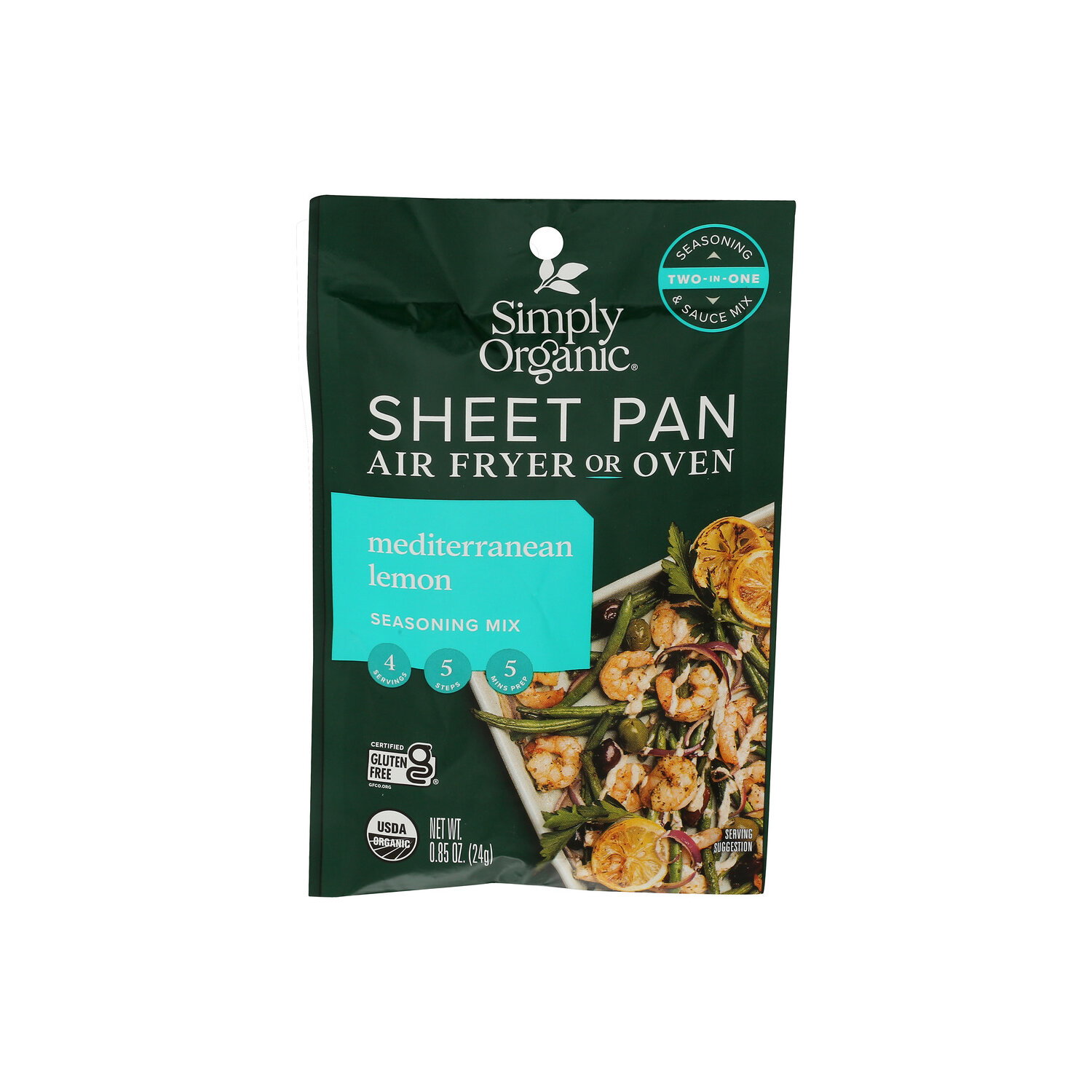Simply Organic Mediterranenan Lemon Sheet Pan Seasoning Mix - 0.85 Ounce Image 1 of 4