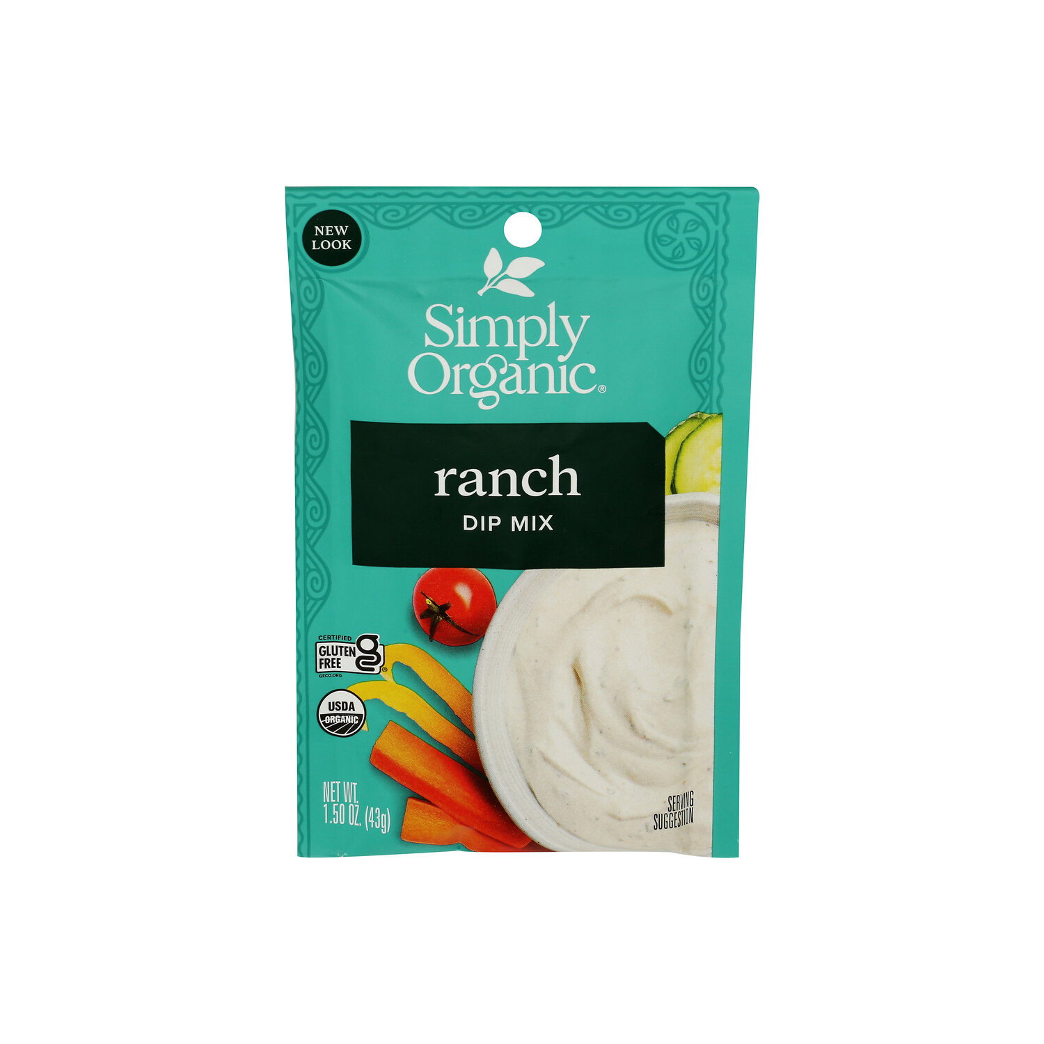 Simply Organic Ranch Ground Dip Mix - 1.5 Ounce Image 1 of 4