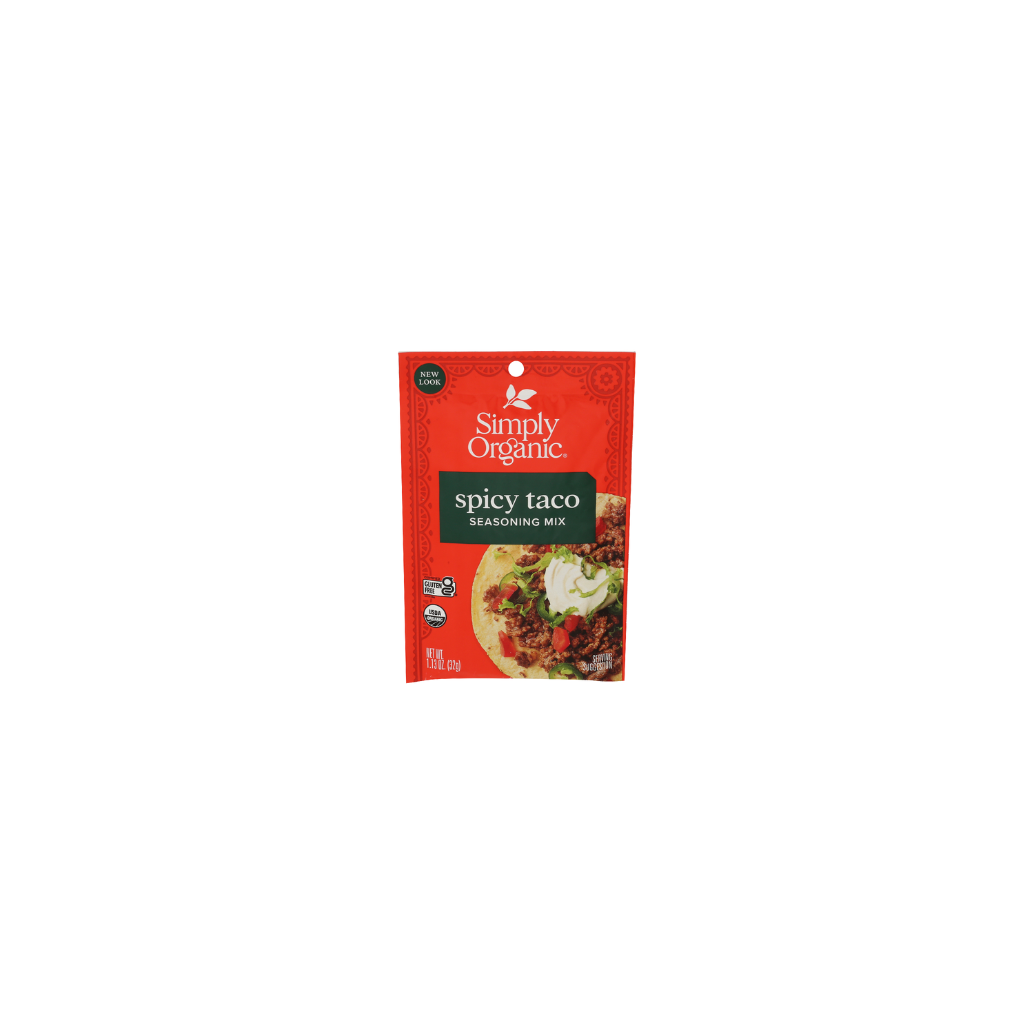 Simply Organic Spicy Taco Seasoning Mix - 1.13 Ounce Image 1 of 4
