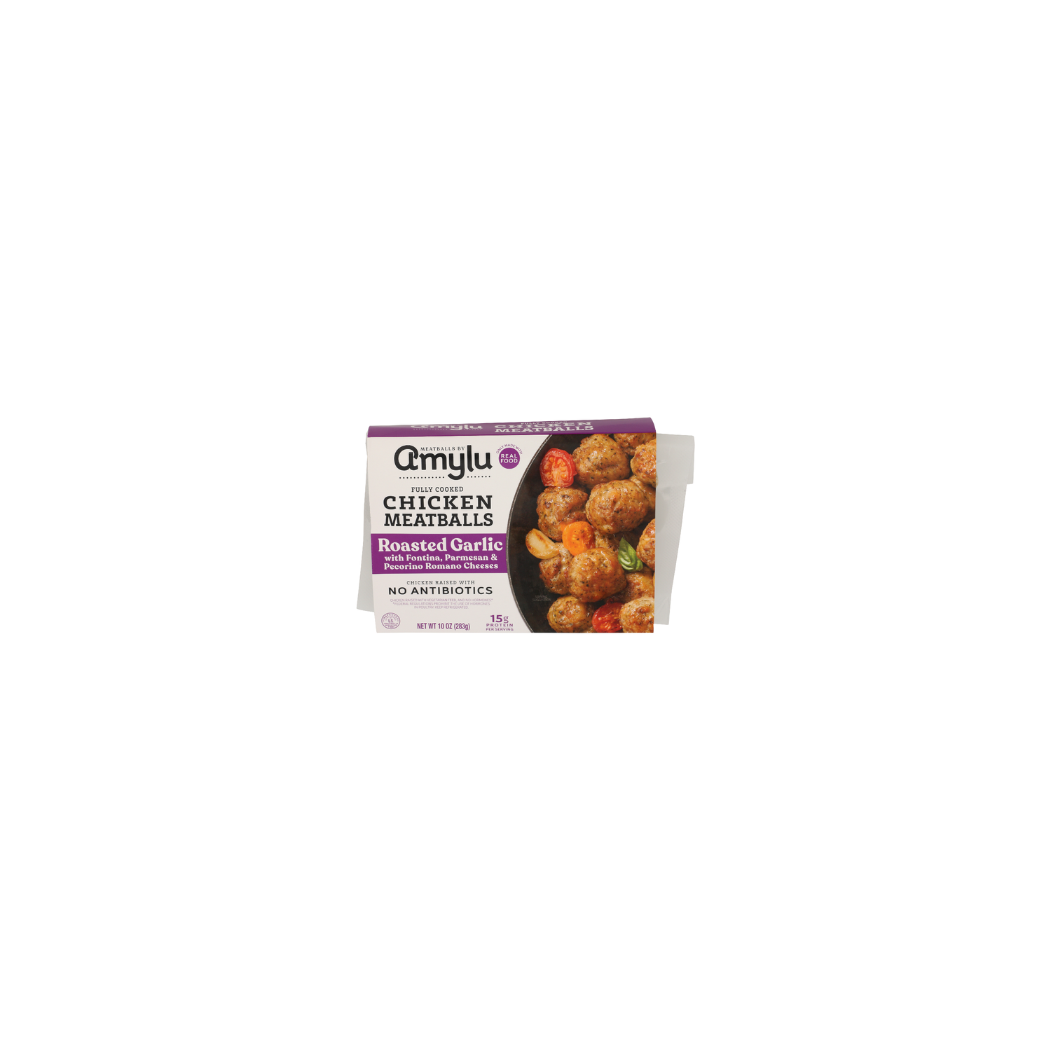 Amylu Roasted Garlic Chicken Meatballs - 10 Ounce Image 1 of 4