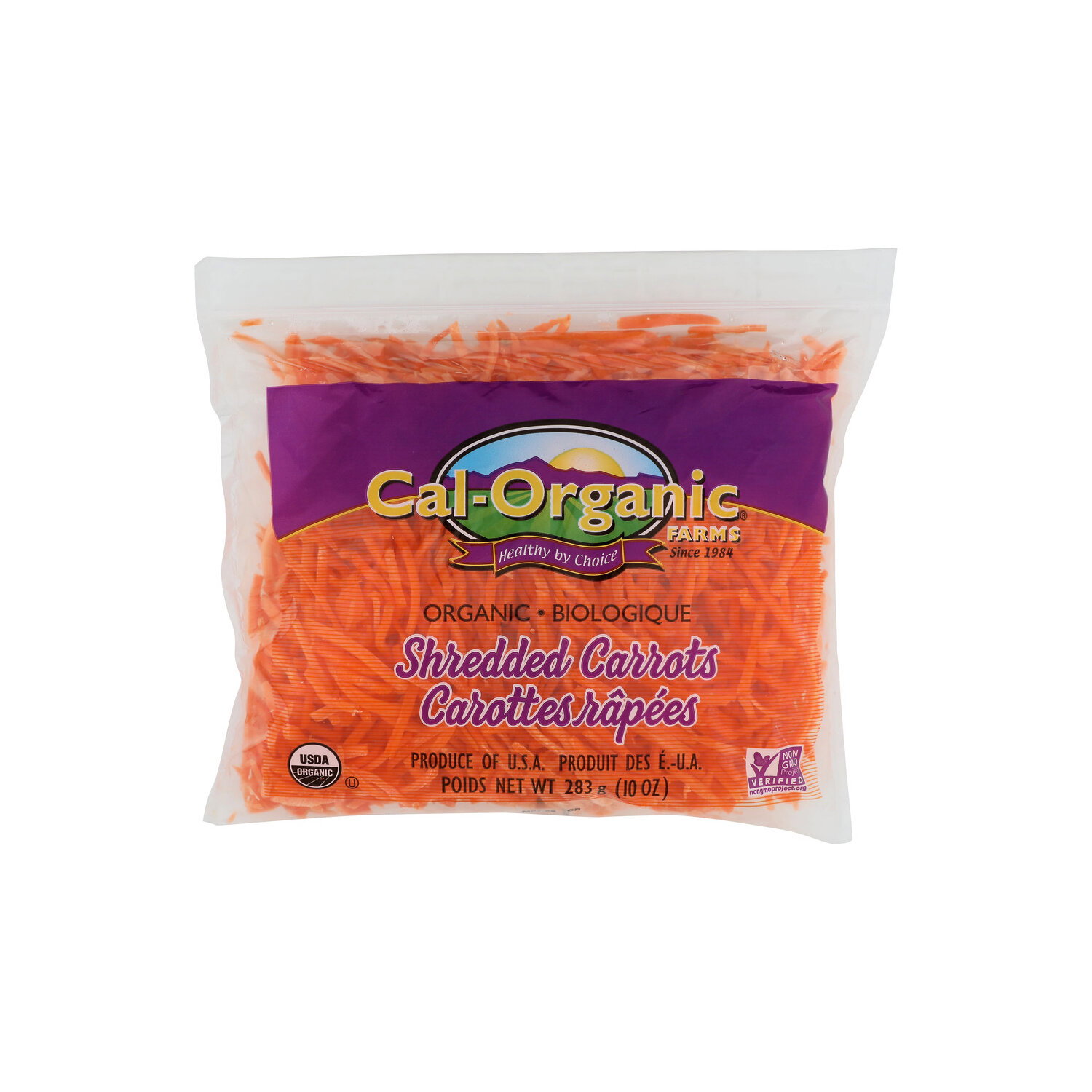 Organic Shredded Carrots - 283 Gram