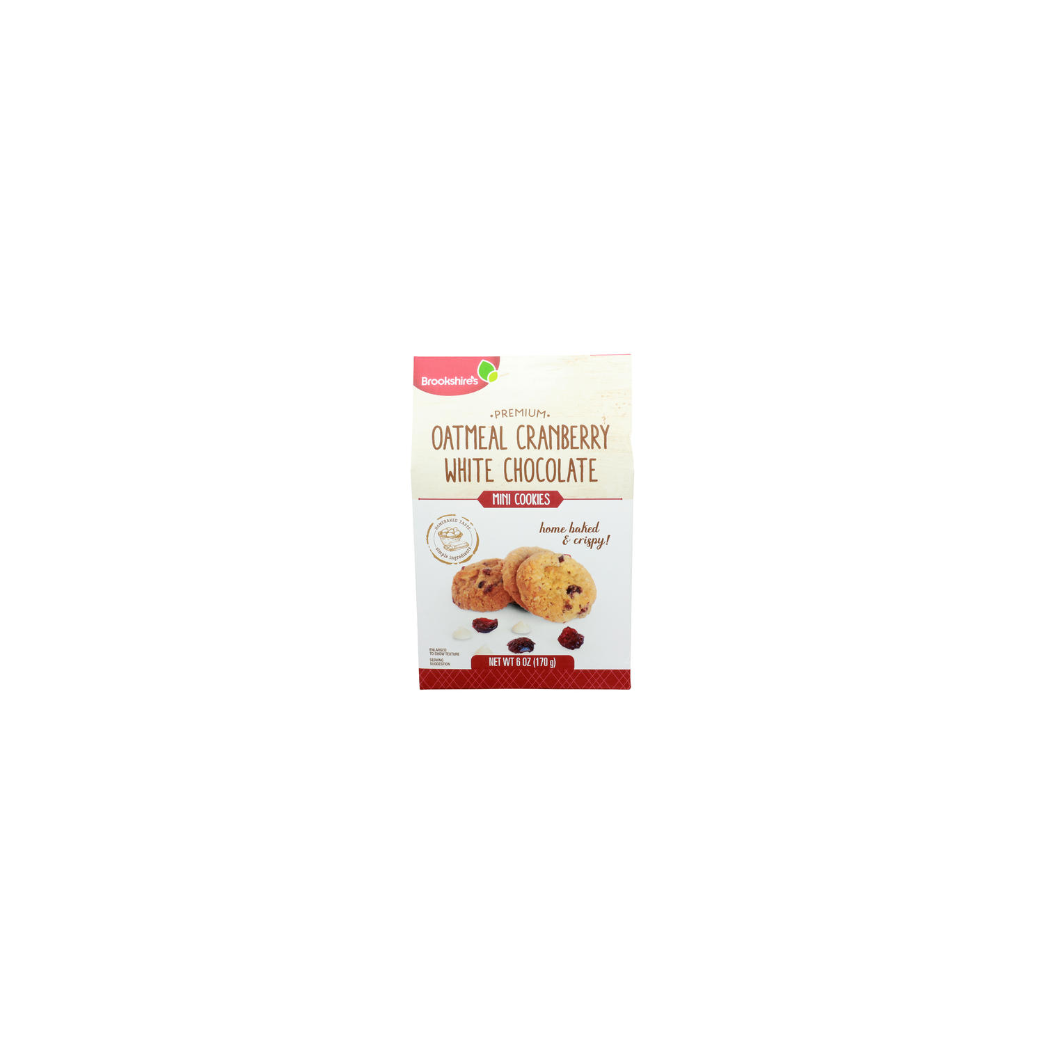 Brookshire's Oatmeal Cranberry White Chocolate Premium Mini Cookies - 6 Ounce Image 1 of 4