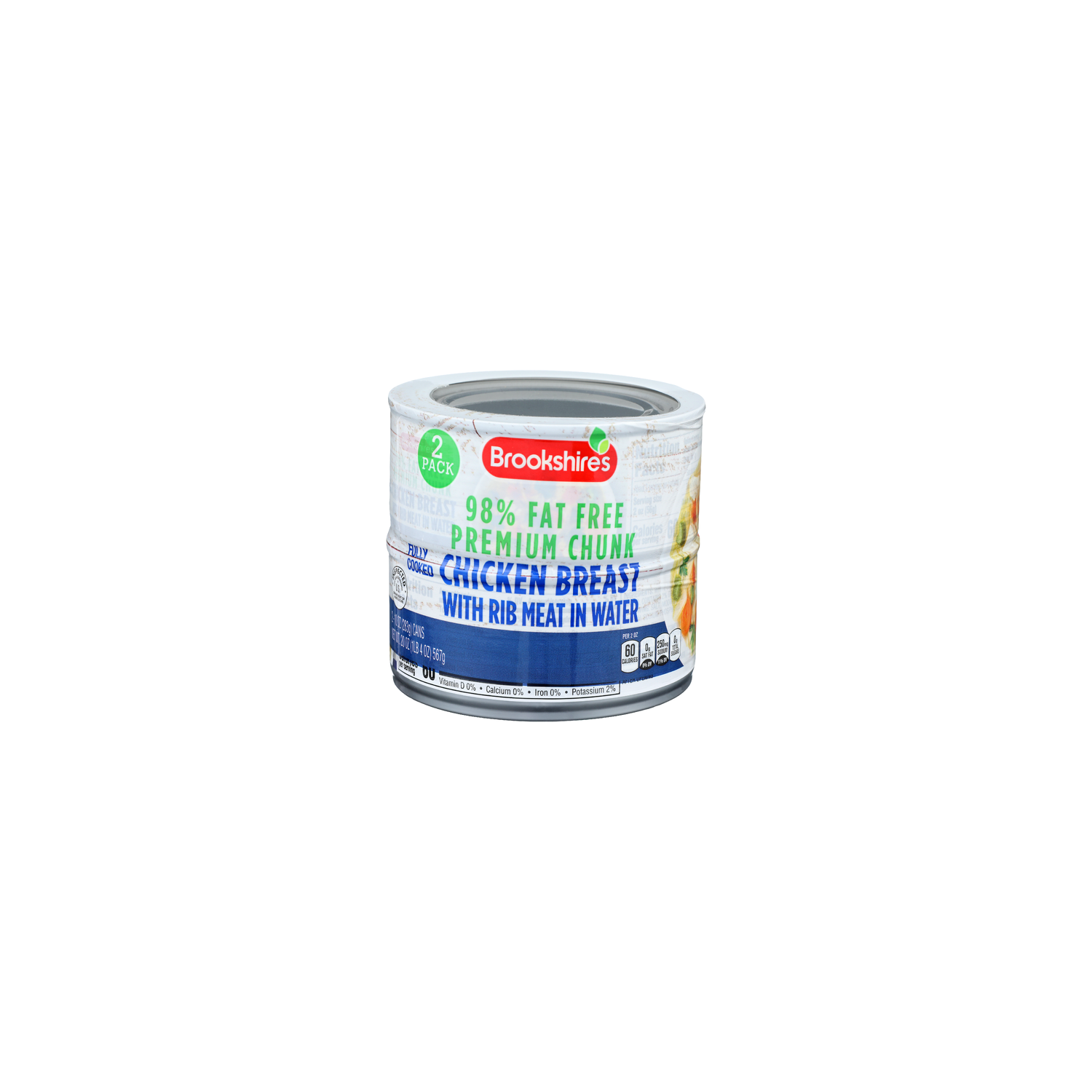 Brookshire's 98% Fat Free Premium Chunk Chicken Breast In Water - 10 Ounce - 2 Count Image 1 of 4