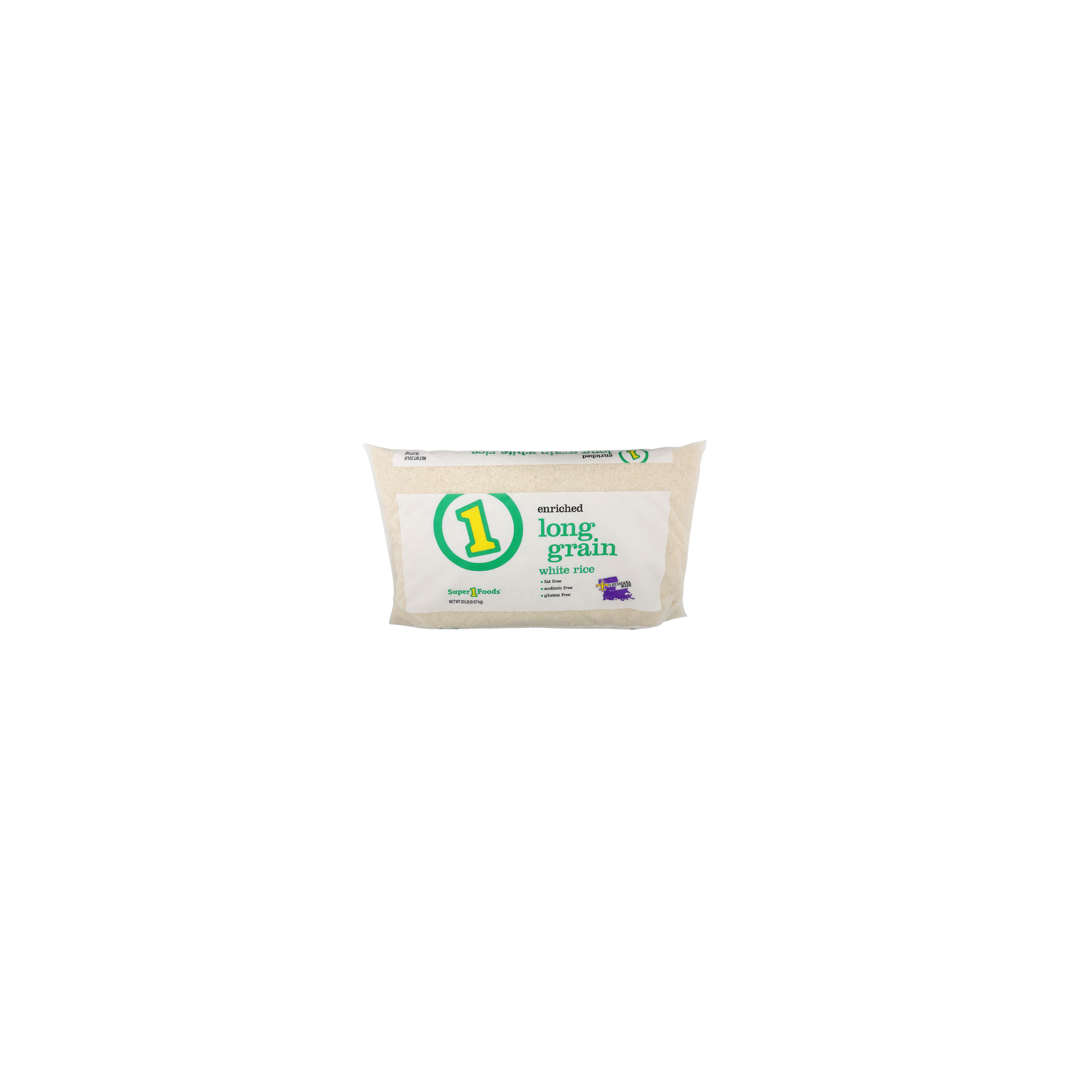 Super 1 Foods Enriched Long Grain White Rice - 20 Pound Image 1 of 4