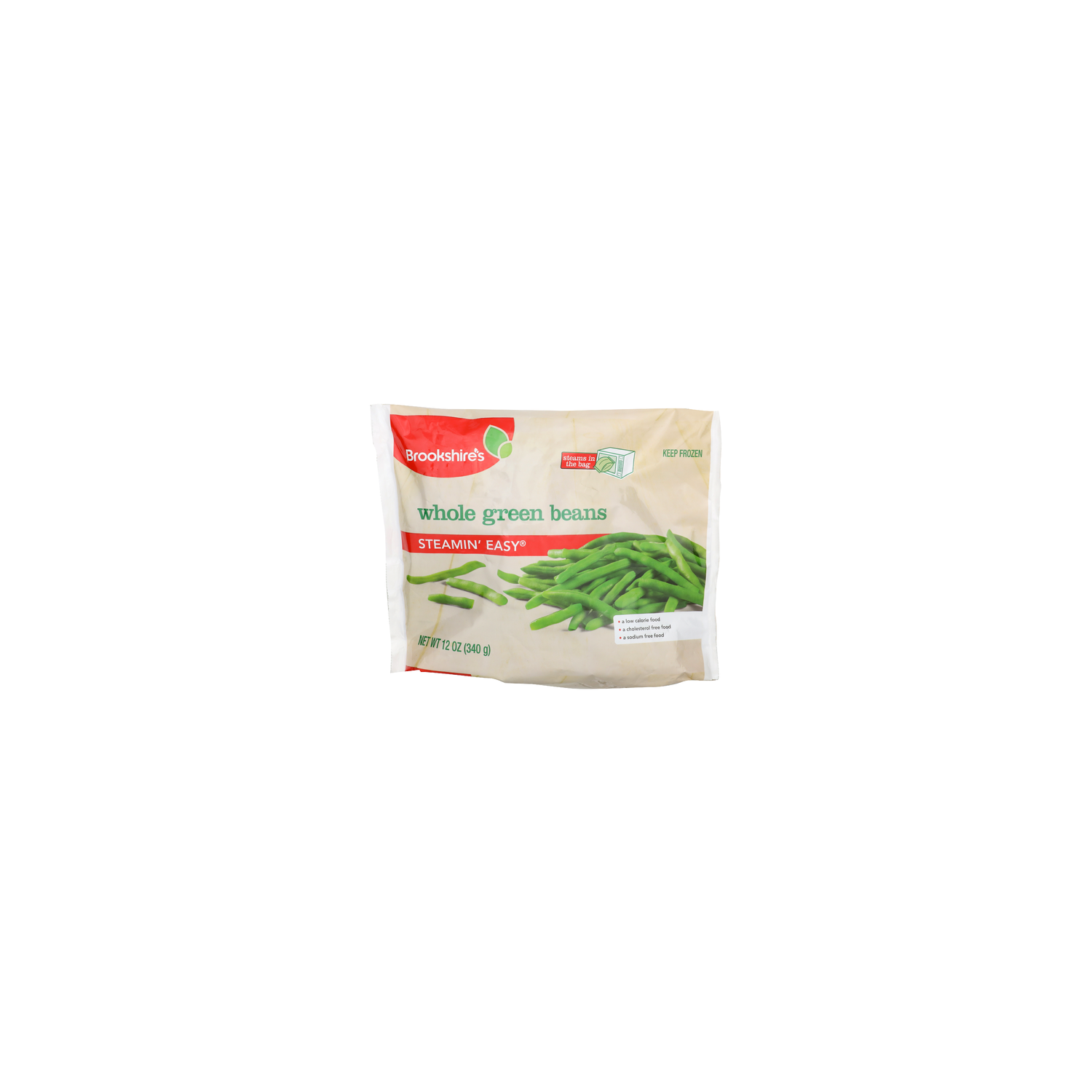 Brookshire's Steamin' Easy Whole Green Beans - 12 Ounce Image 1 of 4