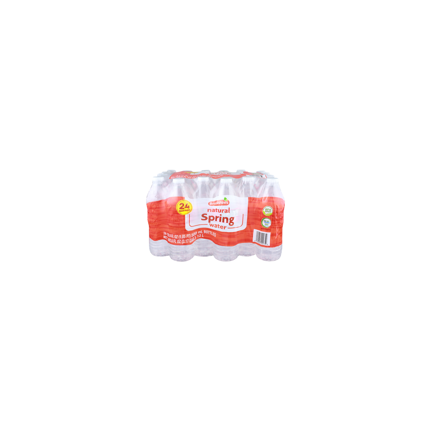 Brookshire's Natural Spring Water - 16.9 Fluid Ounce - 24 Count Image 1 of 2