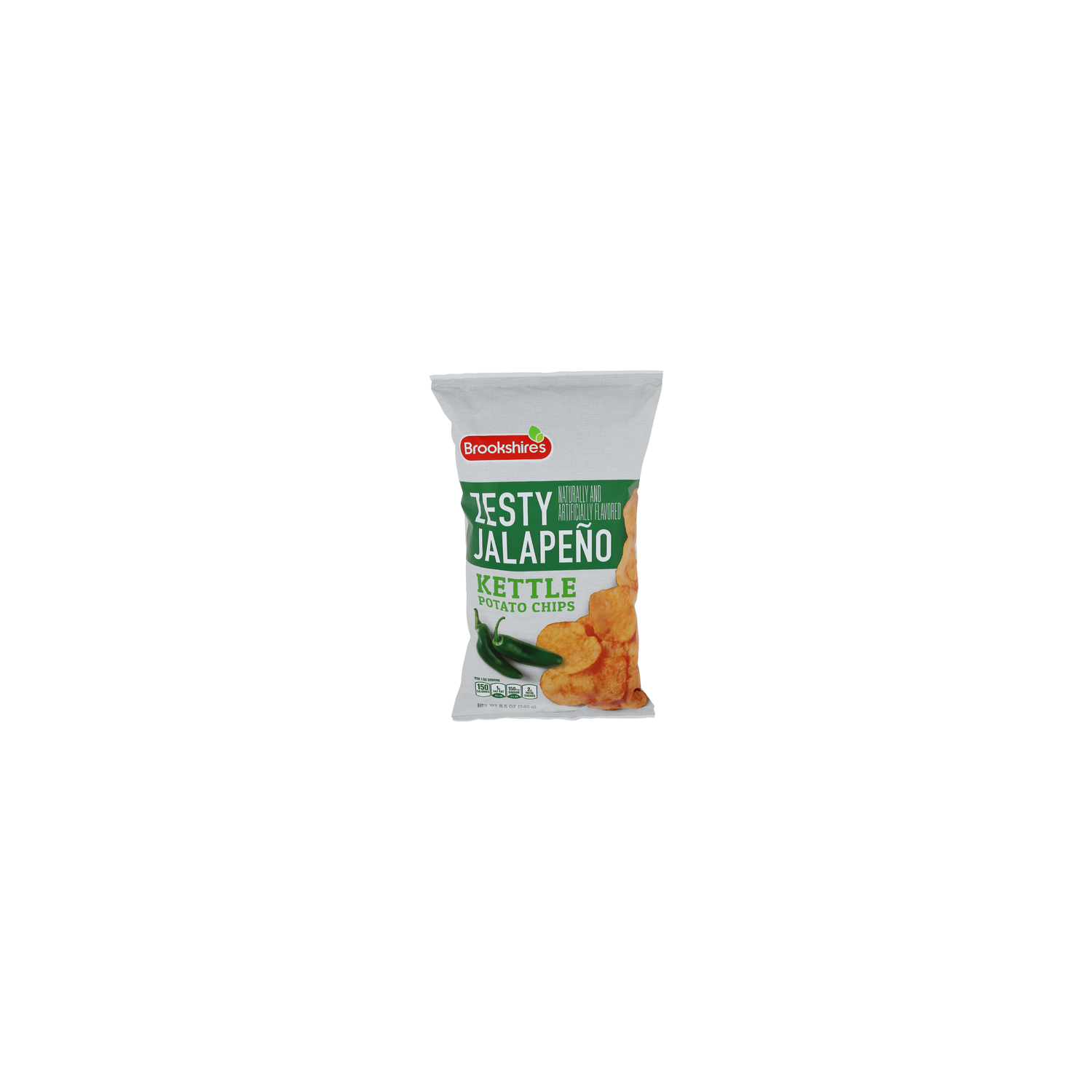 Brookshire's Zesty Jalapeno Kettle Potato Chips - 8.5 Ounce Image 1 of 4