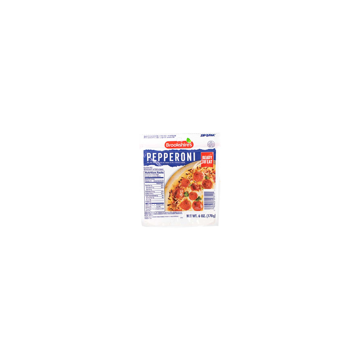 Brookshire's Sliced Pepperoni - 6 Ounce