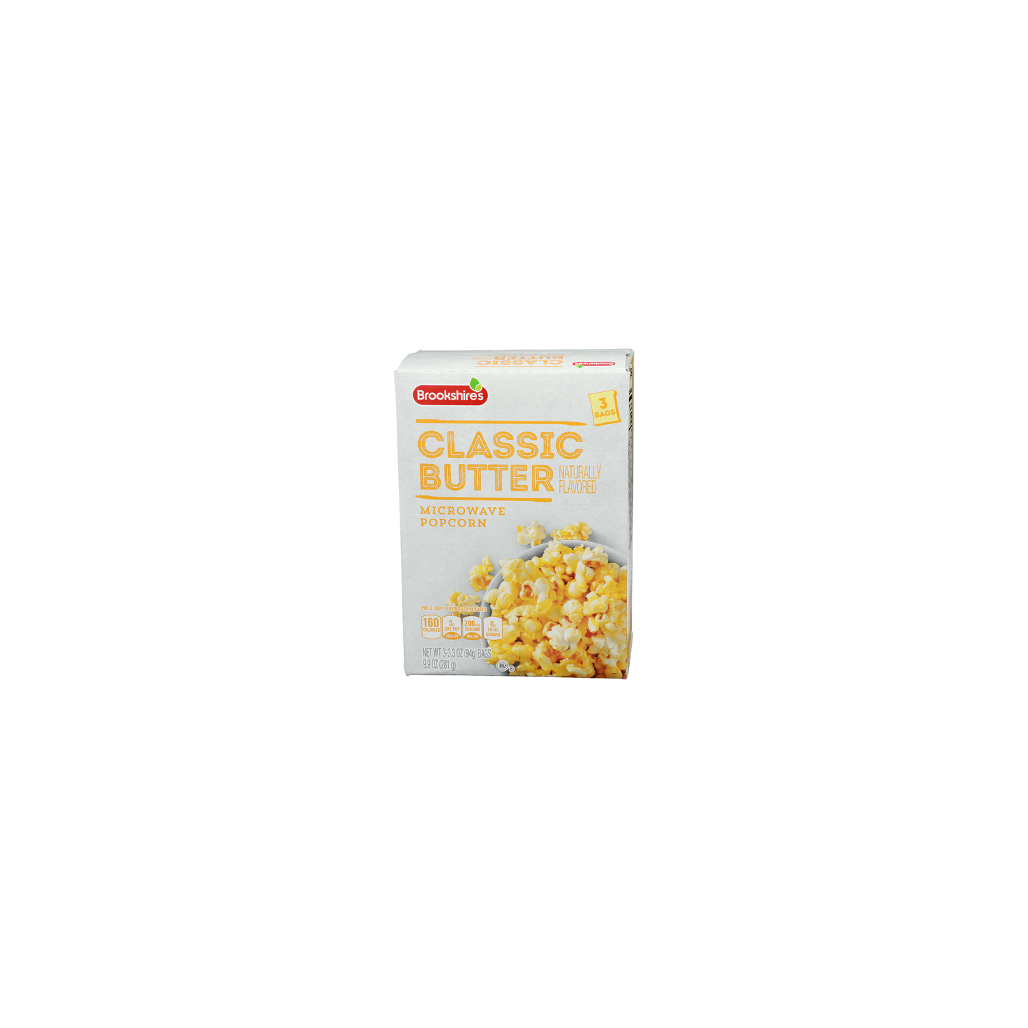 Brookshire's Classic Butter Microwave Popcorn - 3.3 Ounce - 3 Count Image 1 of 4