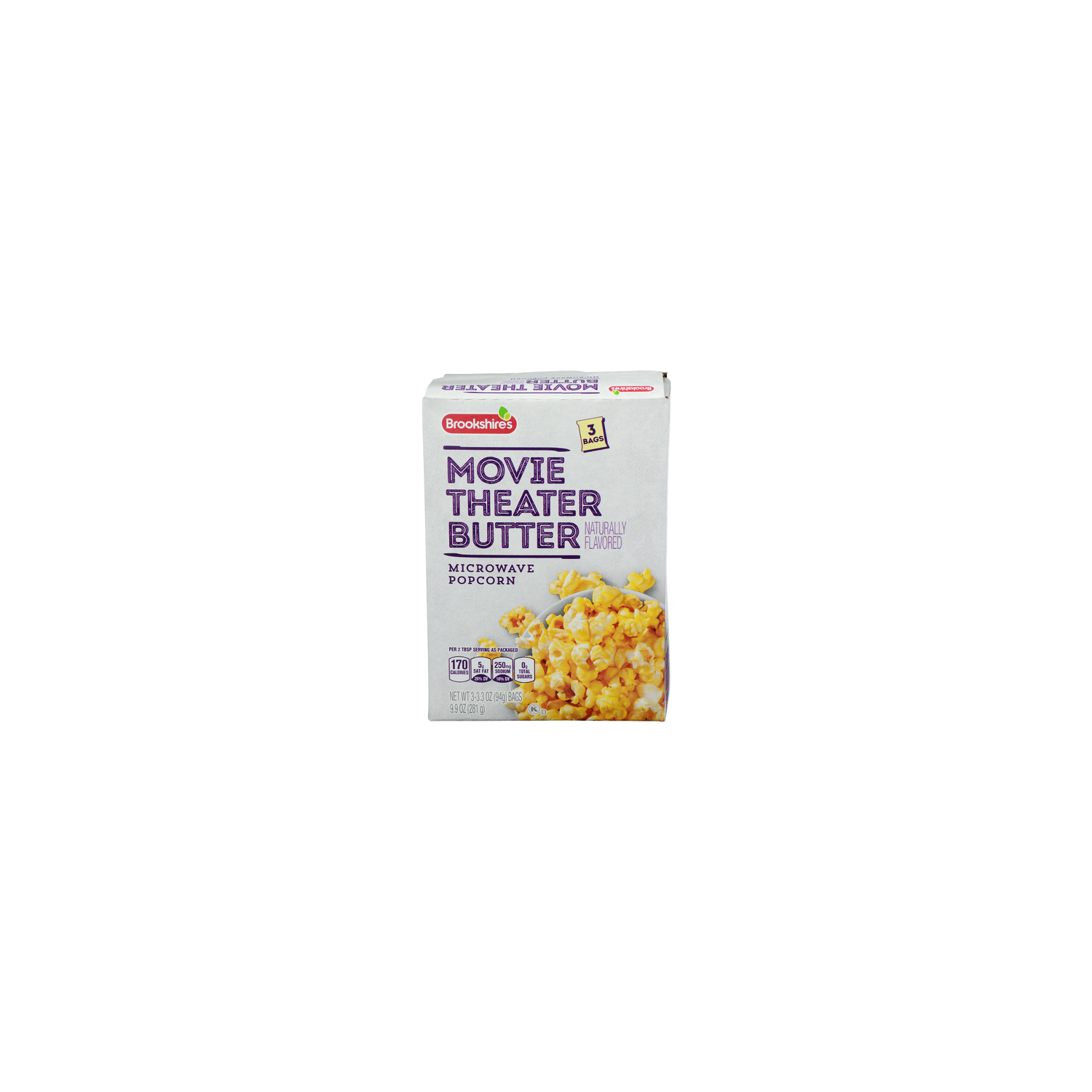 Brookshire's Movie Theater Butter Microwave Popcorn - 3.3 Ounce - 3 Count Image 1 of 4